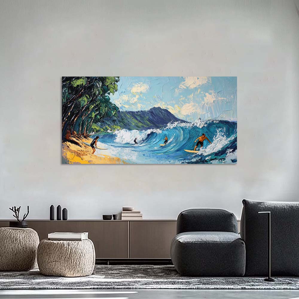 Yellow Rustic Nature Wall Art Canvas Painting Prints Artwor Office Bedroom Living Room Decor