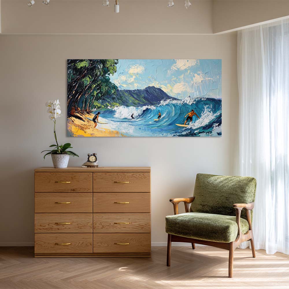 Yellow Rustic Nature Wall Art Canvas Painting Prints Artwor Office Bedroom Living Room Decor
