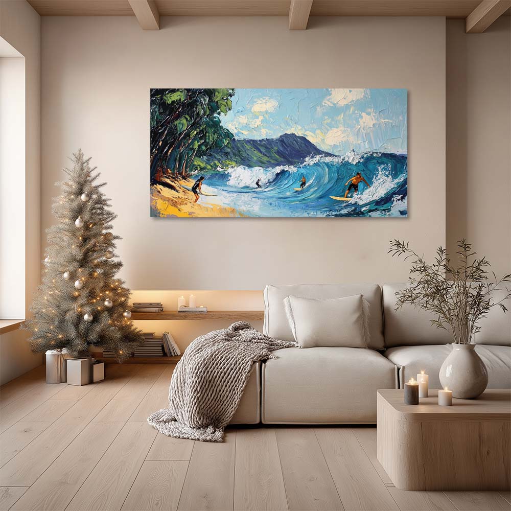 Yellow Rustic Nature Wall Art Canvas Painting Prints Artwor Office Bedroom Living Room Decor