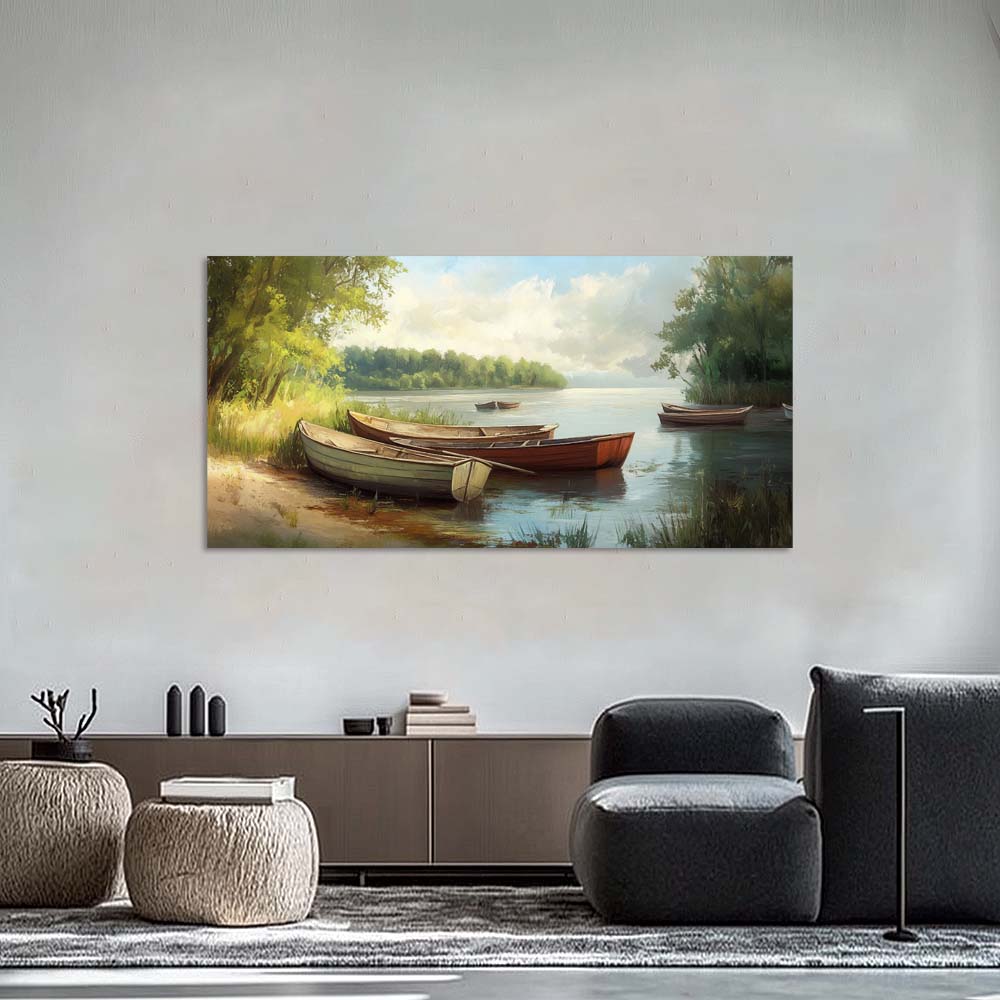 White Wildlife Nature Canvas Wall Art for Living Room Prints Artwork Bedroom Office Decor