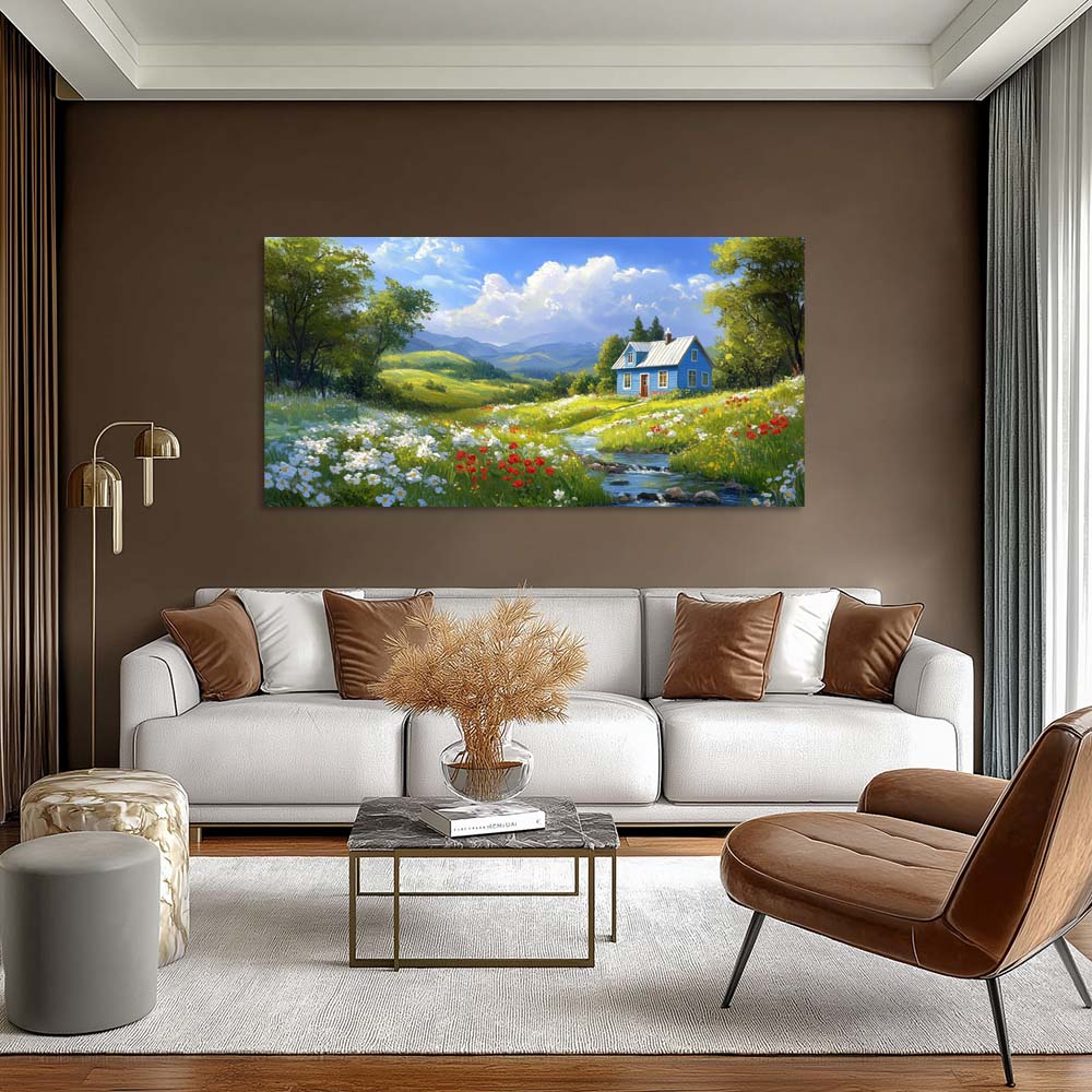 White Country Nature Wall Art Art Deco Painting Prints Canvas Artwork Living Room Family Bedroom Office Decor