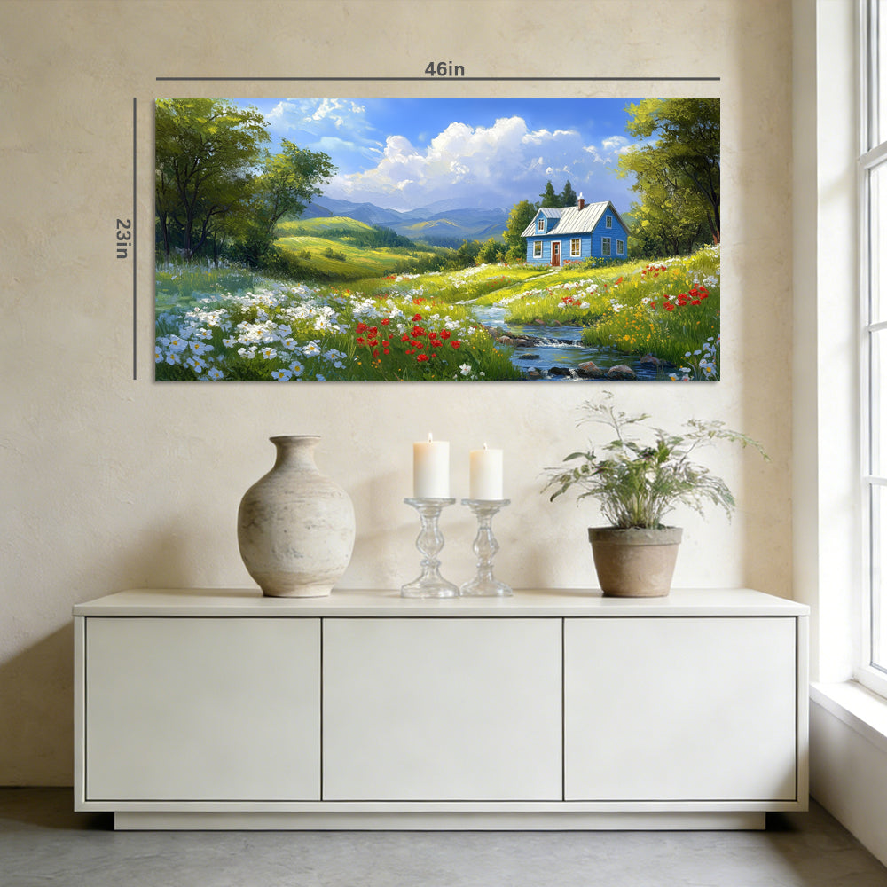White Country Nature Wall Art Art Deco Painting Prints Canvas Artwork Living Room Family Bedroom Office Decor