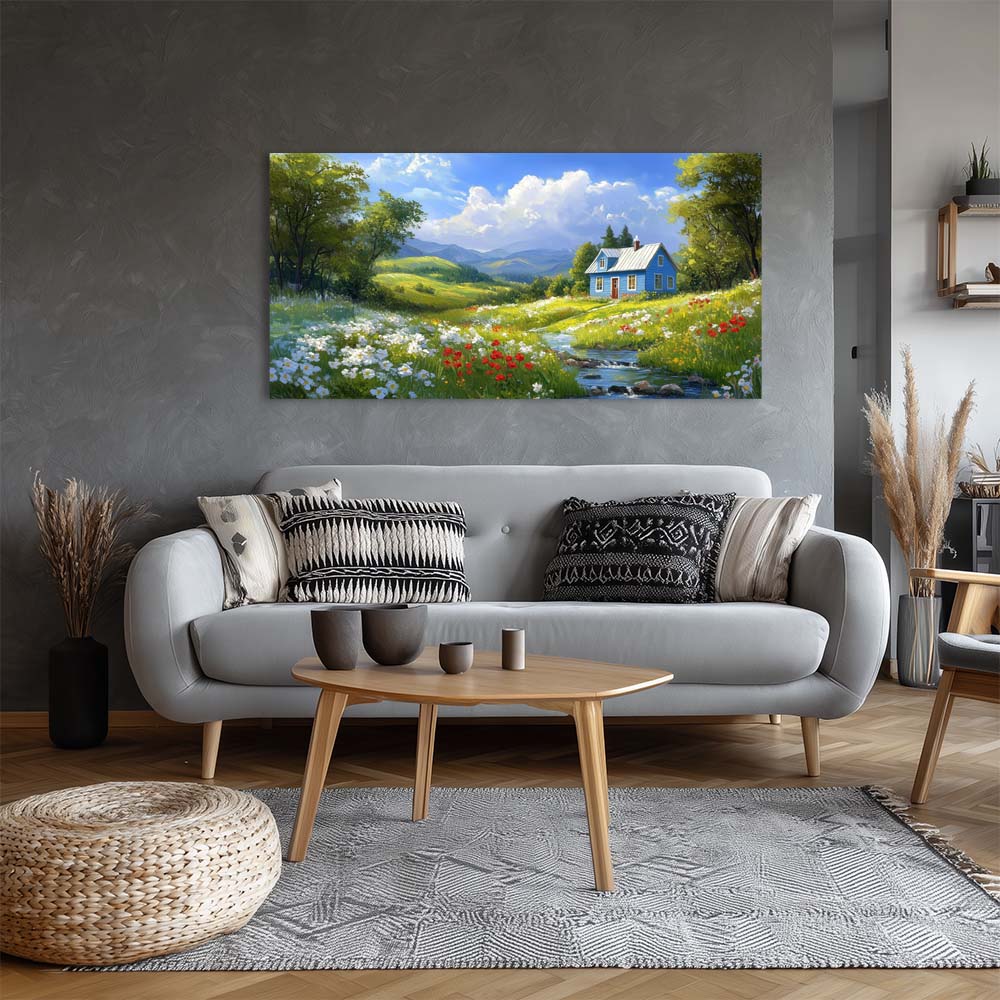 White Country Nature Wall Art Art Deco Painting Prints Canvas Artwork Living Room Family Bedroom Office Decor