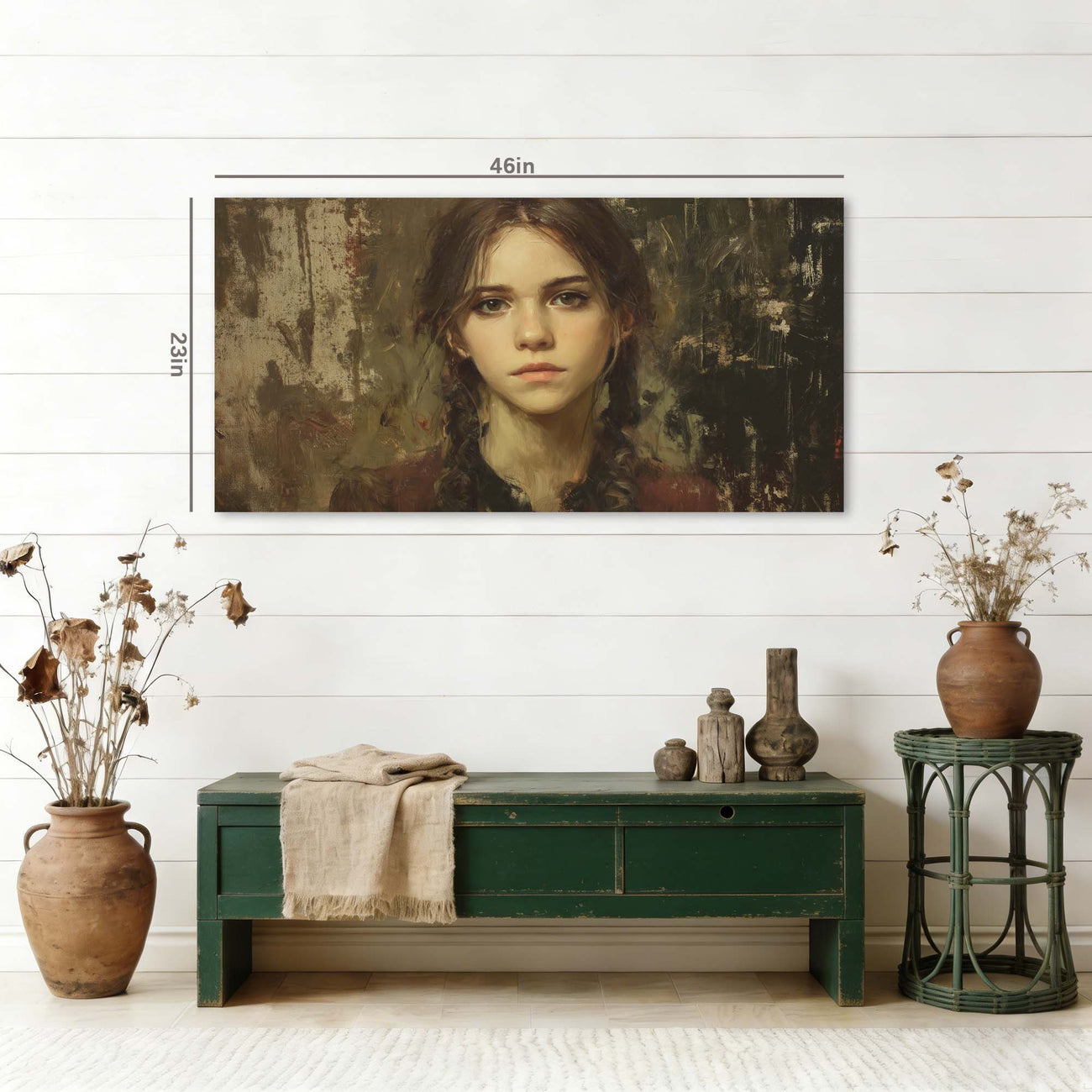 Black Retro Nature Wall Art Canvas Painting Prints Artwor Office Bedroom Living Room Decor