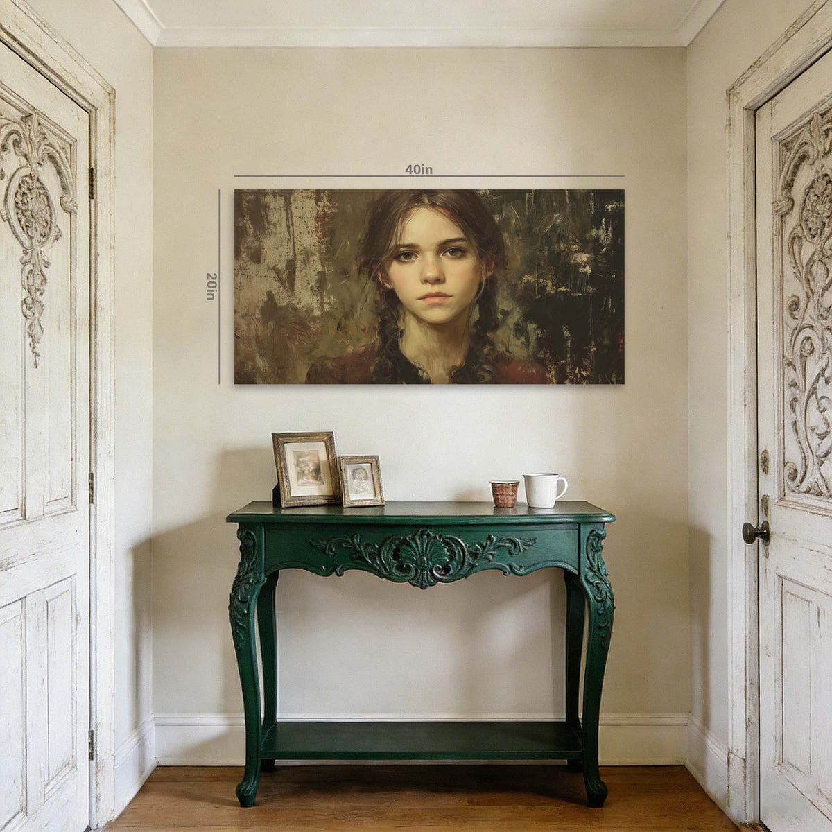 Black Retro Nature Wall Art Canvas Painting Prints Artwor Office Bedroom Living Room Decor