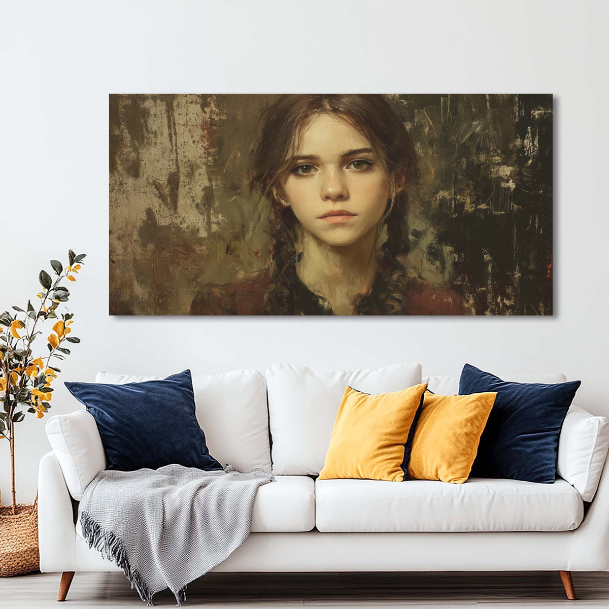 Black Retro Nature Wall Art Canvas Painting Prints Artwor Office Bedroom Living Room Decor