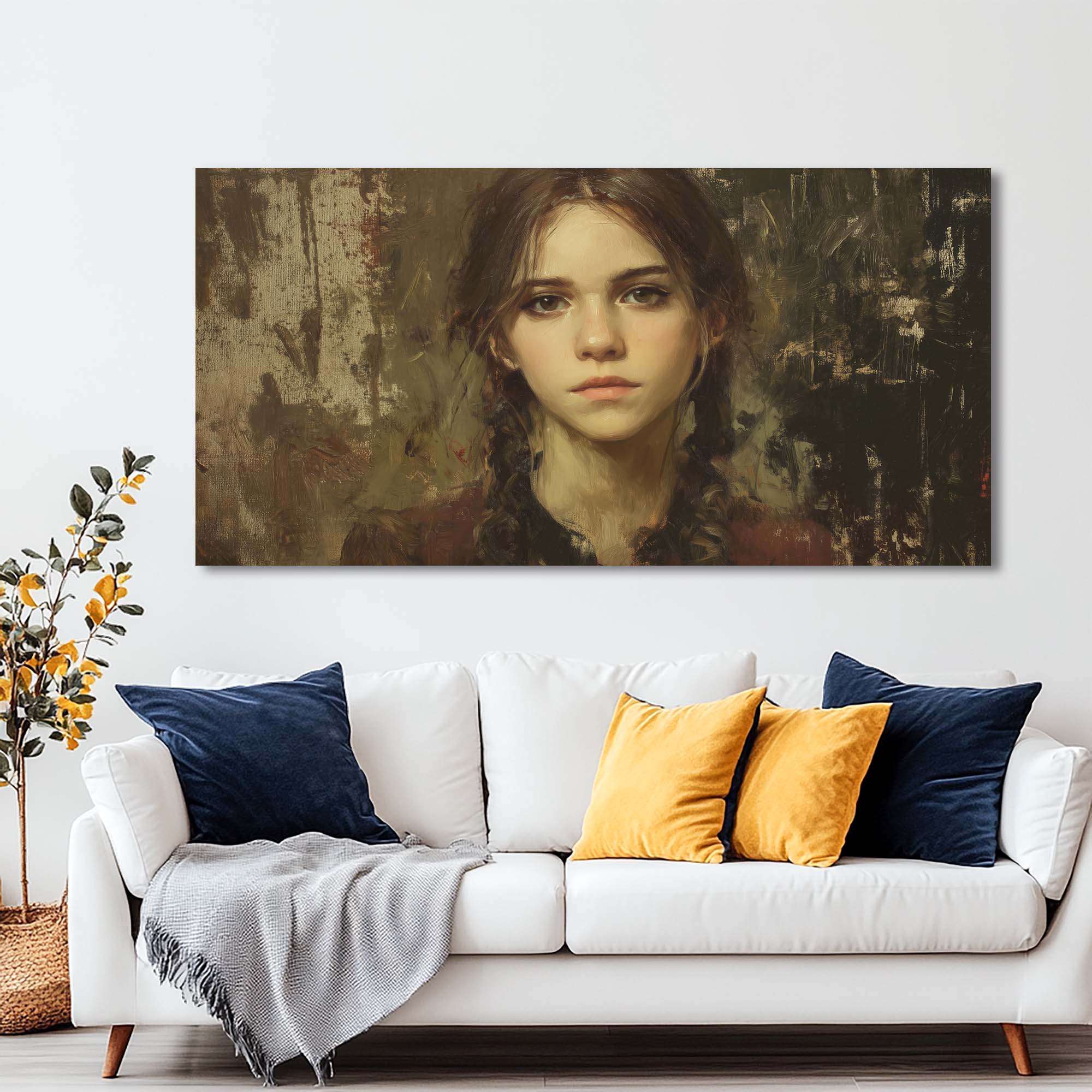 Black Retro Nature Wall Art Canvas Painting Prints Artwor Office Bedroom Living Room Decor