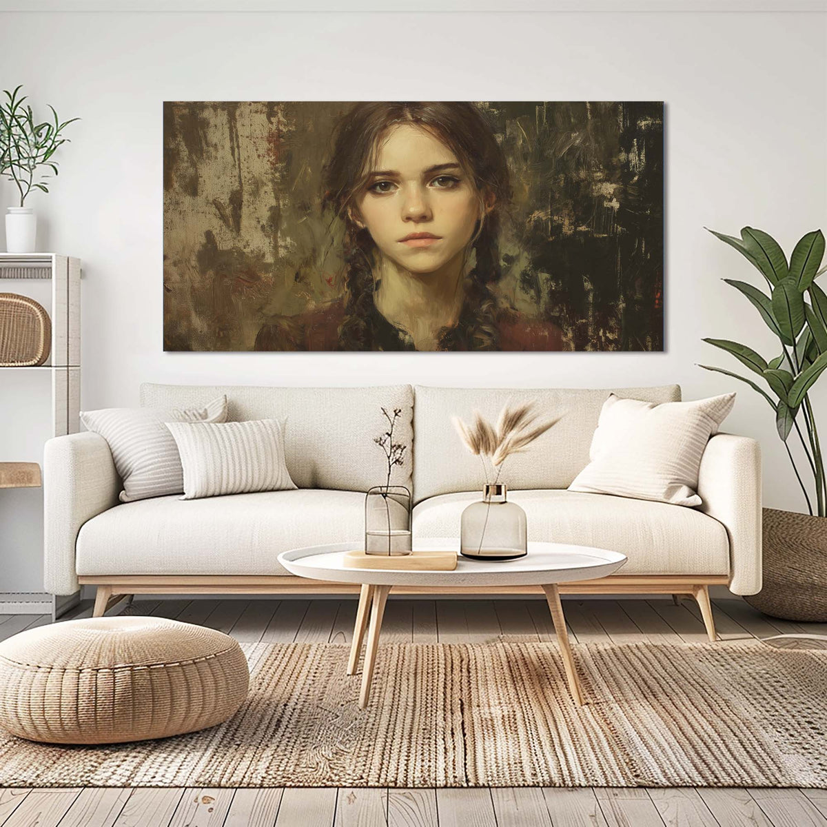 Black Retro Nature Wall Art Canvas Painting Prints Artwor Office Bedroom Living Room Decor