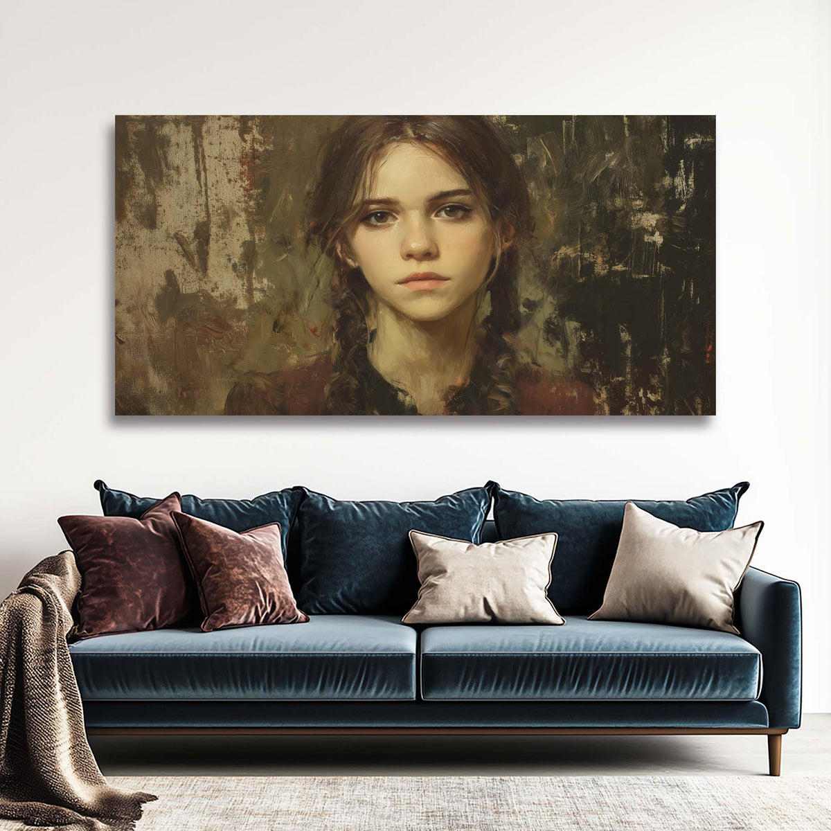 Black Retro Nature Wall Art Canvas Painting Prints Artwor Office Bedroom Living Room Decor