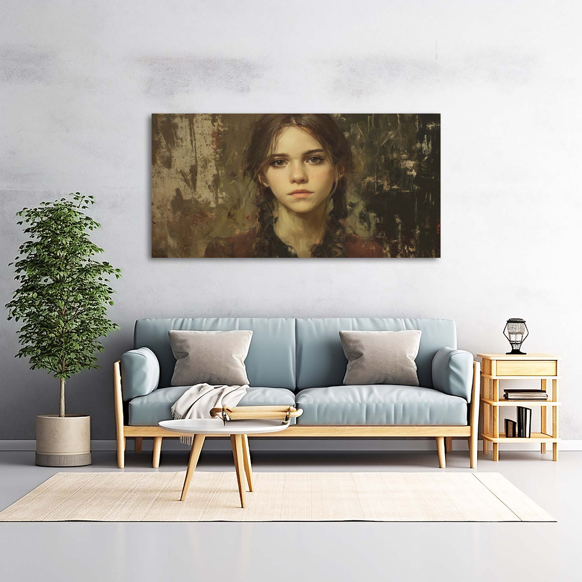 Black Retro Nature Wall Art Canvas Painting Prints Artwor Office Bedroom Living Room Decor
