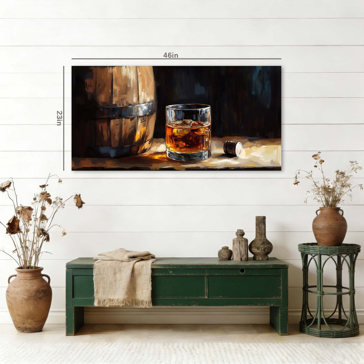 Brown Black and White Abstract Wall Art Canvas Painting Prints Artwor Office Bedroom Living Room Decor
