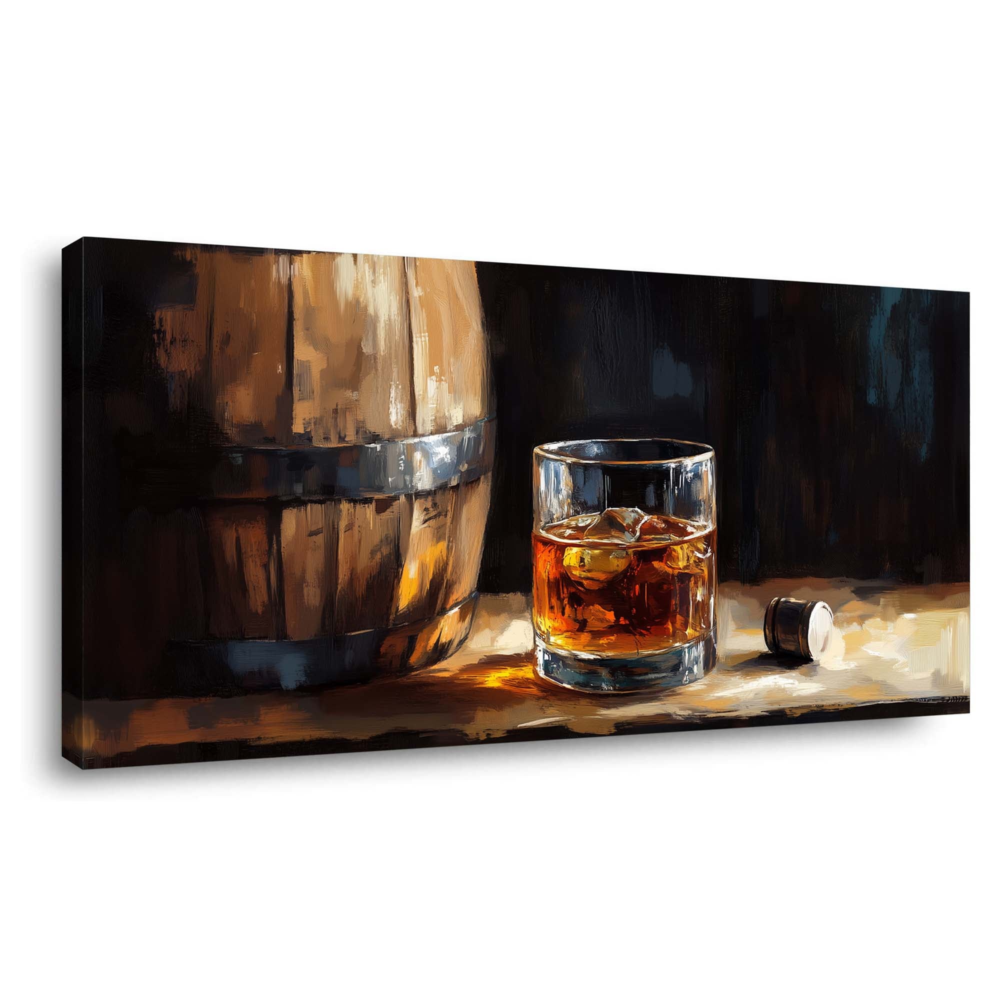 Brown Black and White Abstract Wall Art Canvas Painting Prints Artwor Office Bedroom Living Room Decor