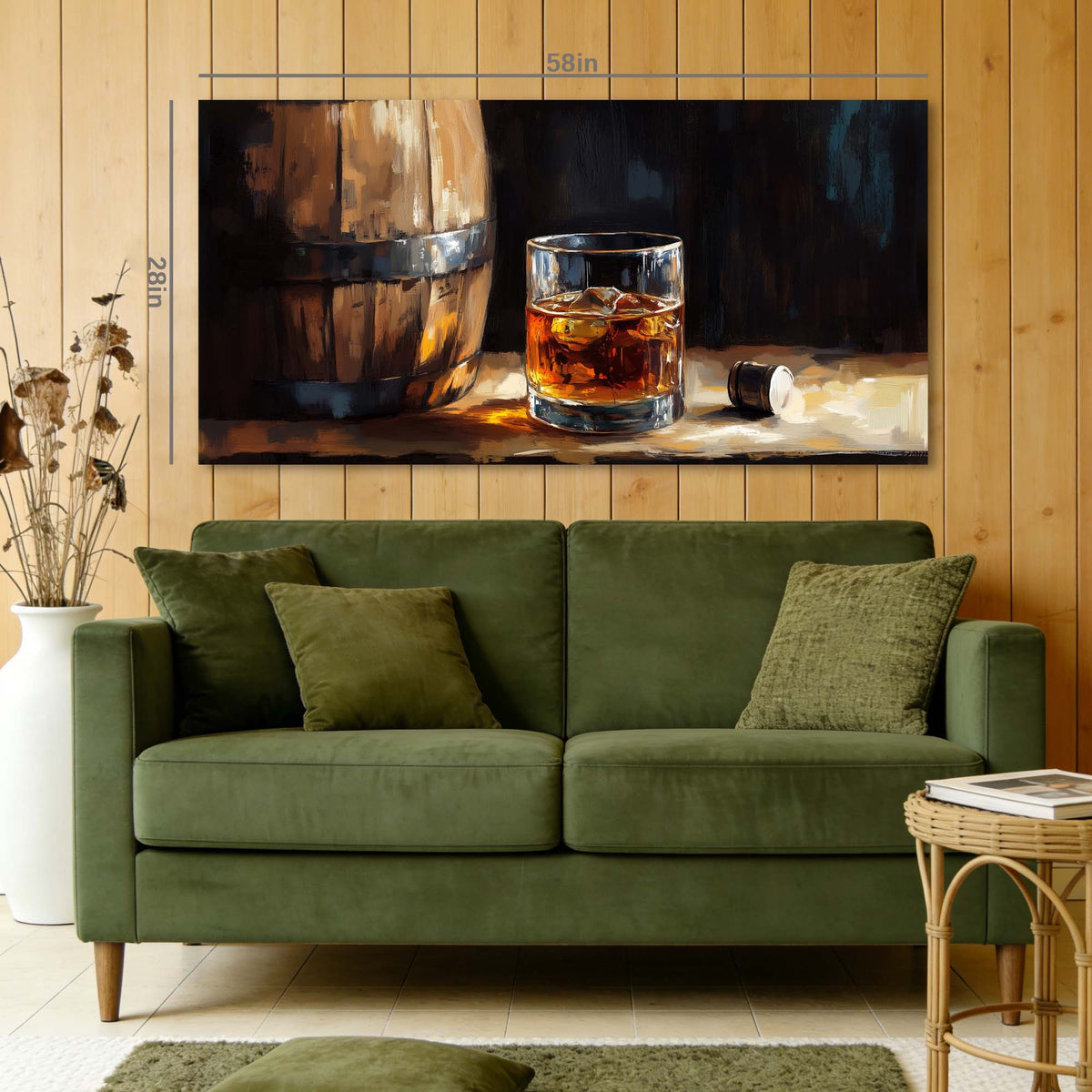 Brown Black and White Abstract Wall Art Canvas Painting Prints Artwor Office Bedroom Living Room Decor