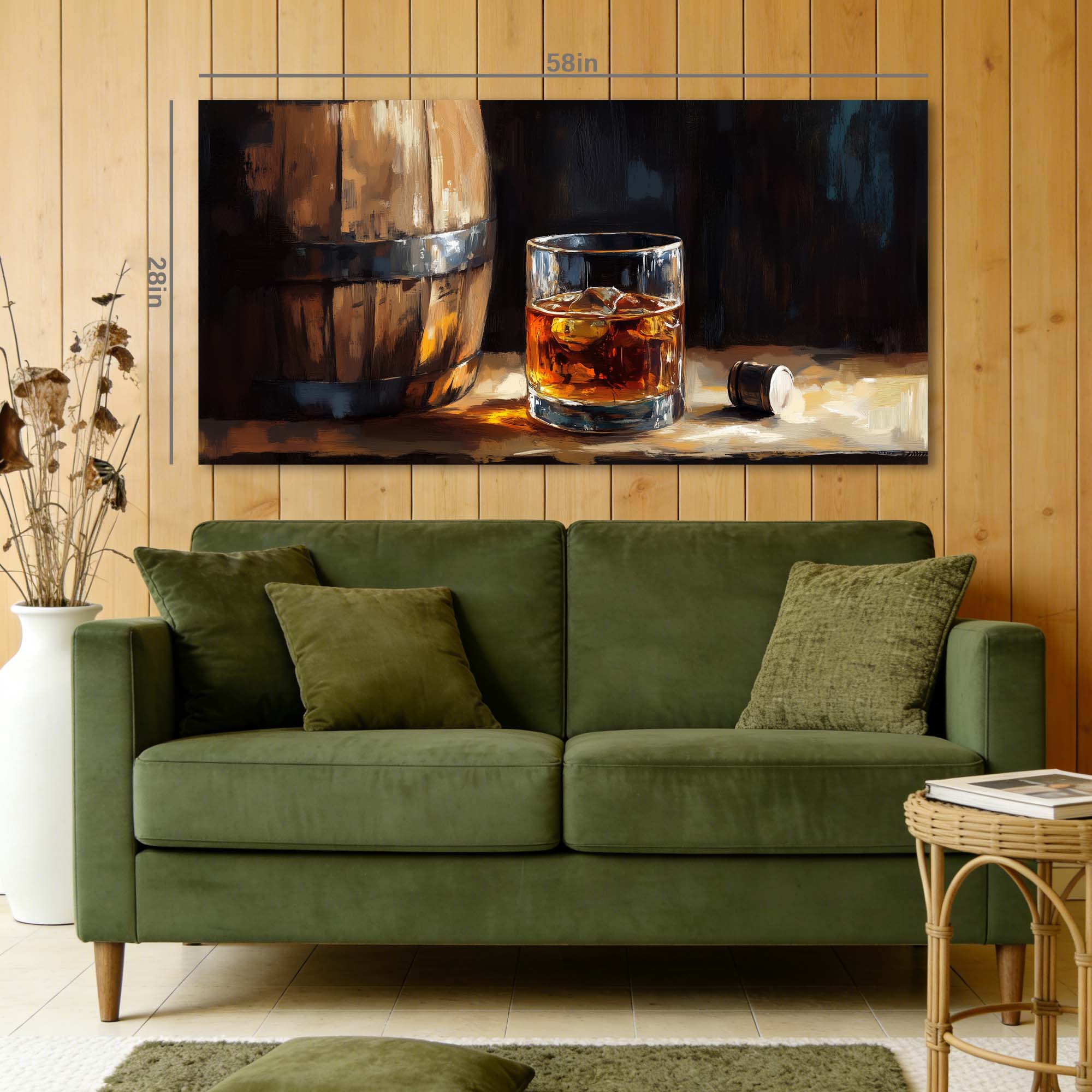 Brown Black and White Abstract Wall Art Canvas Painting Prints Artwor Office Bedroom Living Room Decor