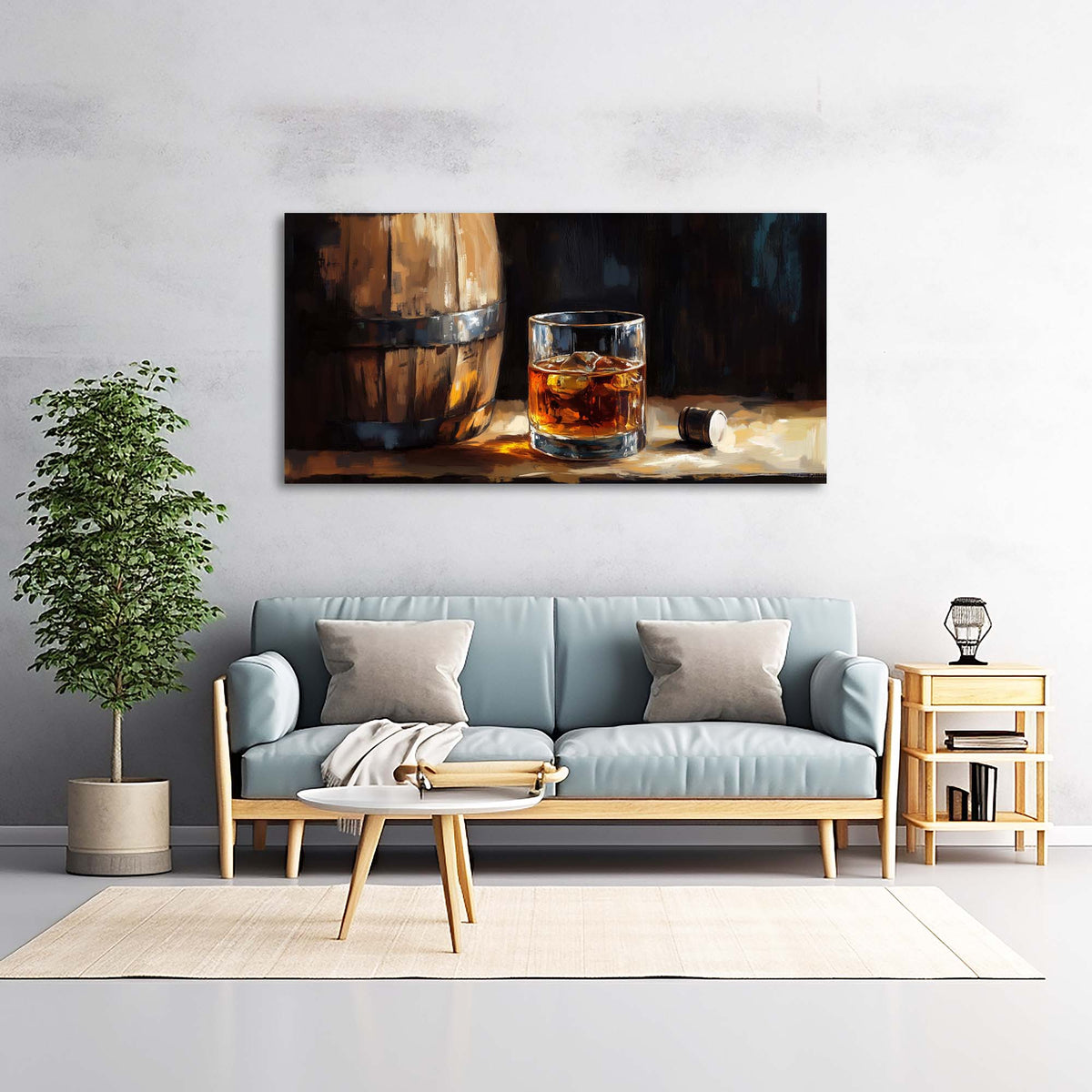 Brown Black and White Abstract Wall Art Canvas Painting Prints Artwor Office Bedroom Living Room Decor