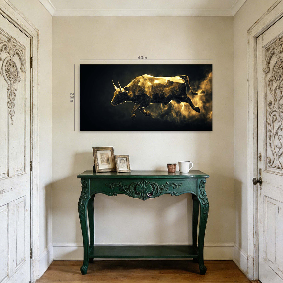 Gold Abstract Wall Art for Living Room Canvas Painting Prints Art Deco Artwork Office Bedroom Decor
