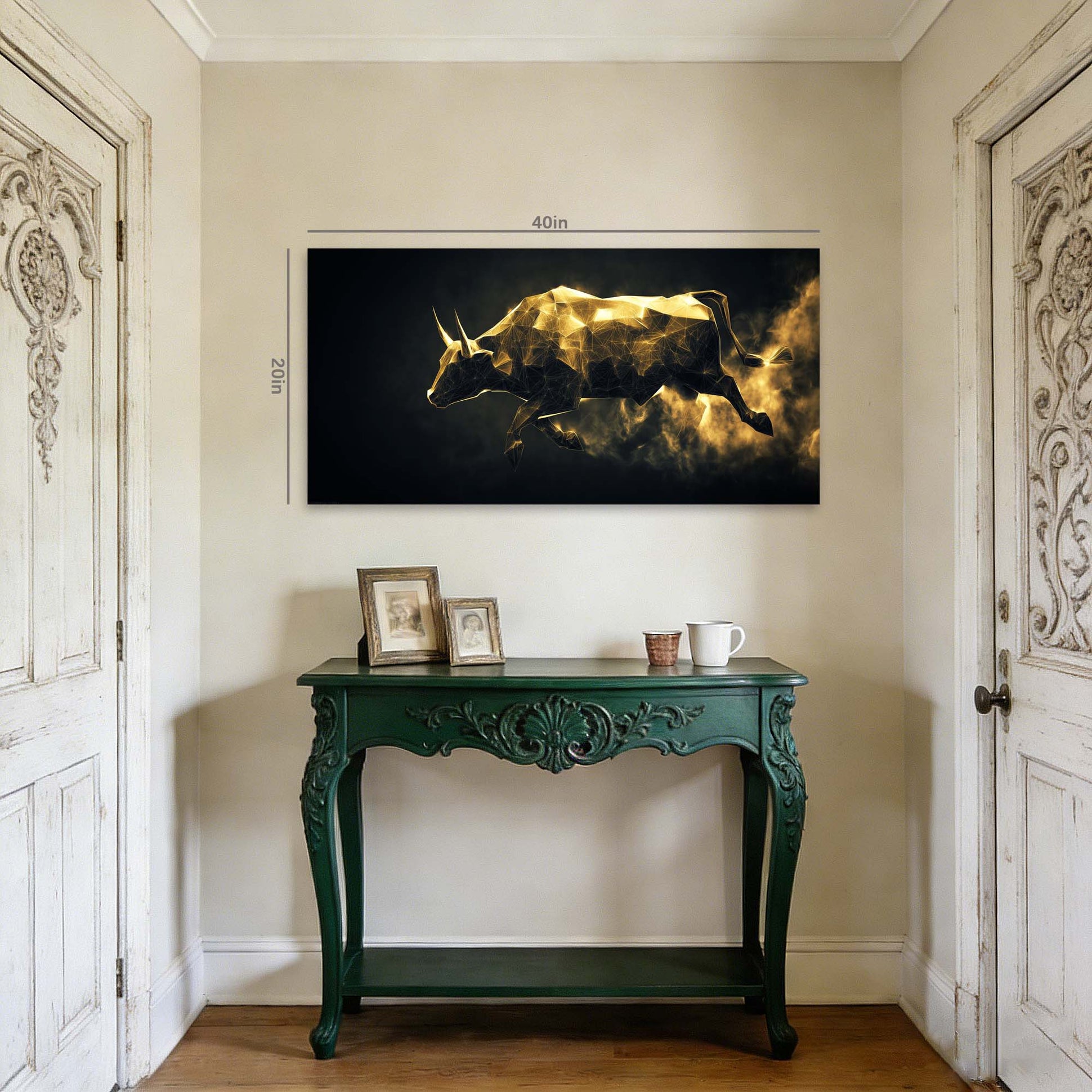 Gold Abstract Wall Art for Living Room Canvas Painting Prints Art Deco Artwork Office Bedroom Decor