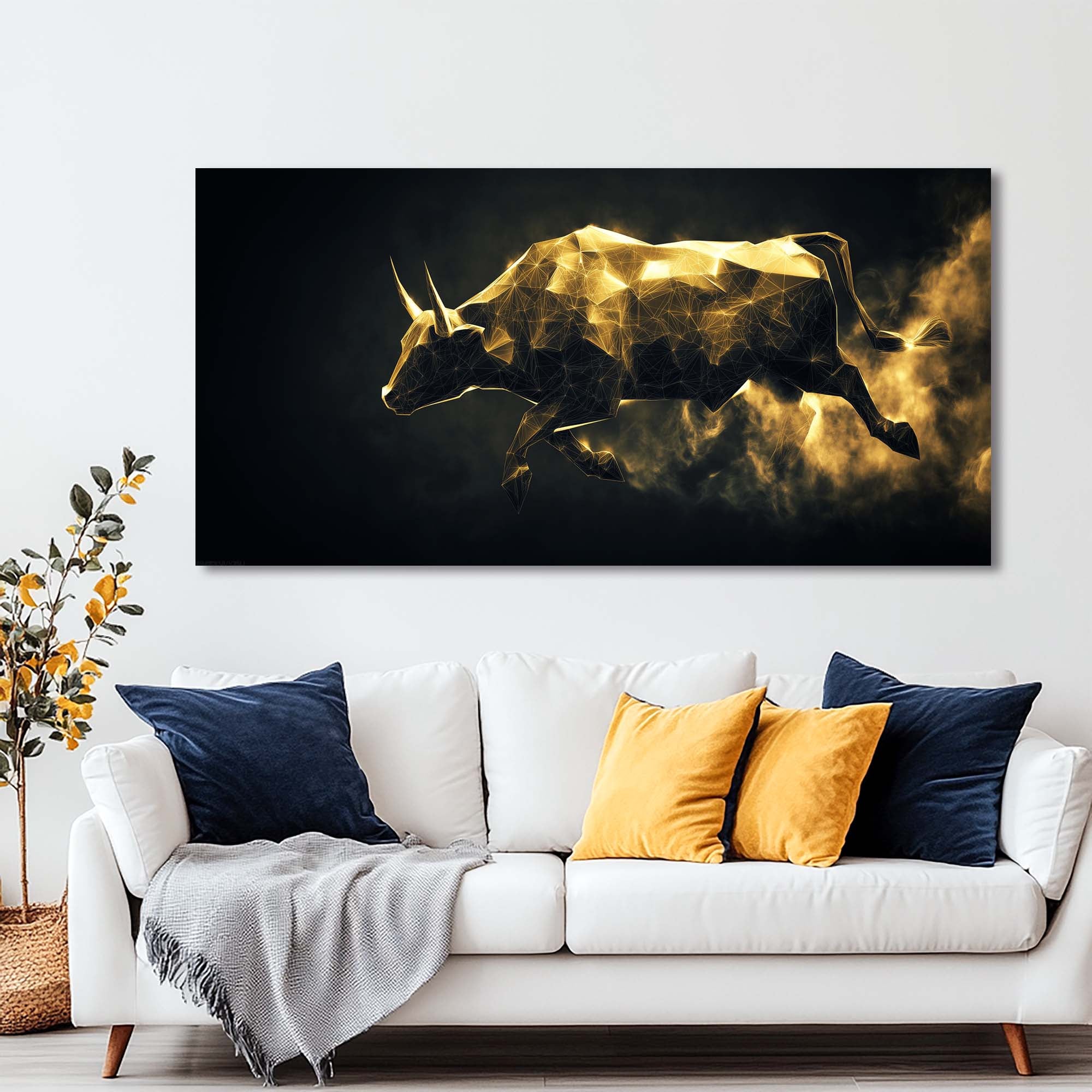 Gold Abstract Wall Art for Living Room Canvas Painting Prints Art Deco Artwork Office Bedroom Decor