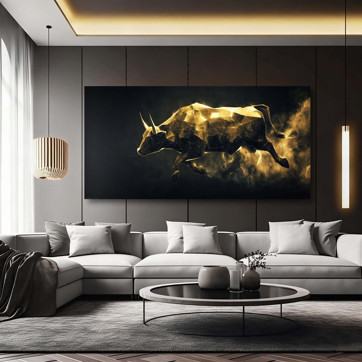 Gold Abstract Wall Art for Living Room Canvas Painting Prints Art Deco Artwork Office Bedroom Decor