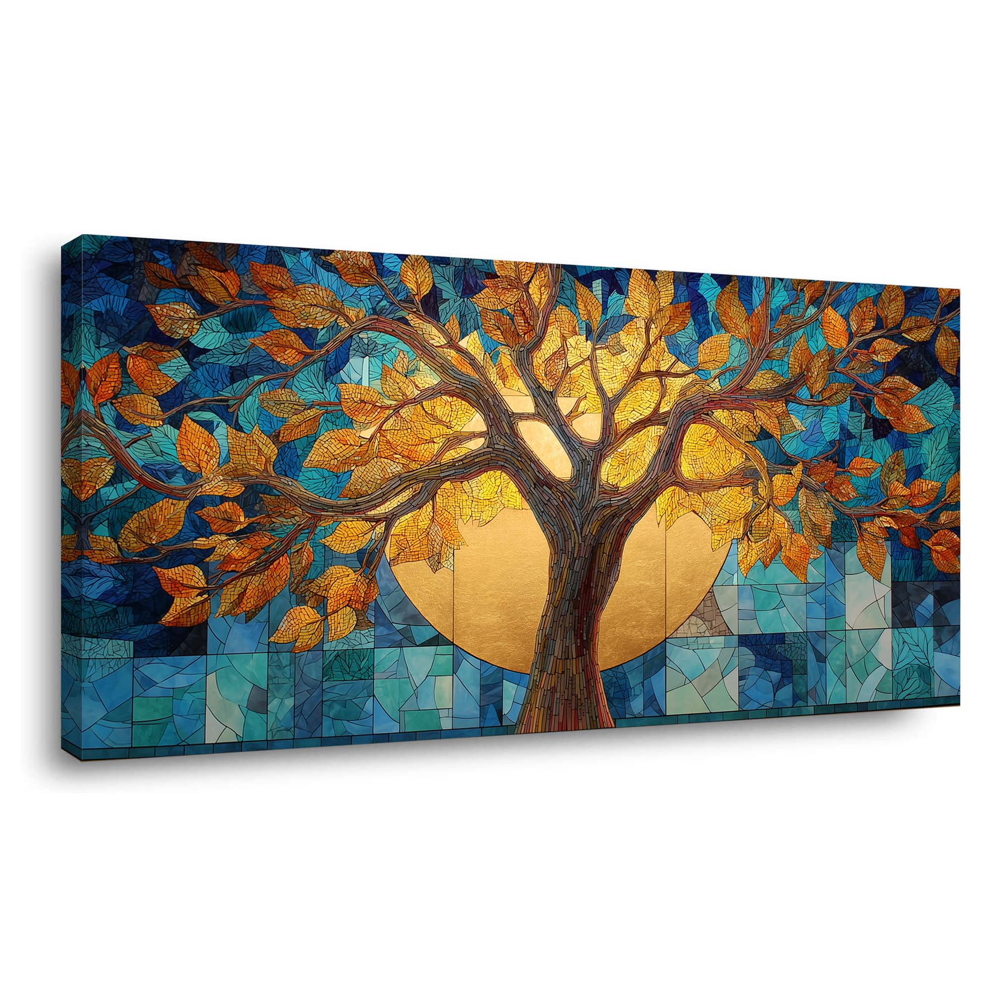 Green Traditional Nature Wall Art Canvas Painting Prints Artwor Office Bedroom Living Room Decor