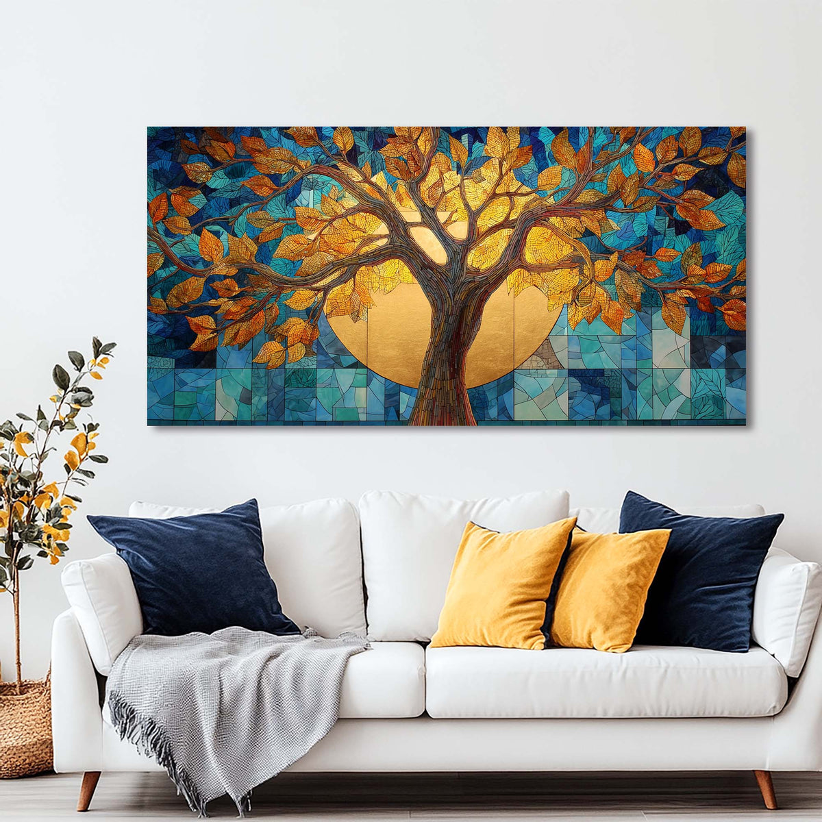 Green Traditional Nature Wall Art Canvas Painting Prints Artwor Office Bedroom Living Room Decor