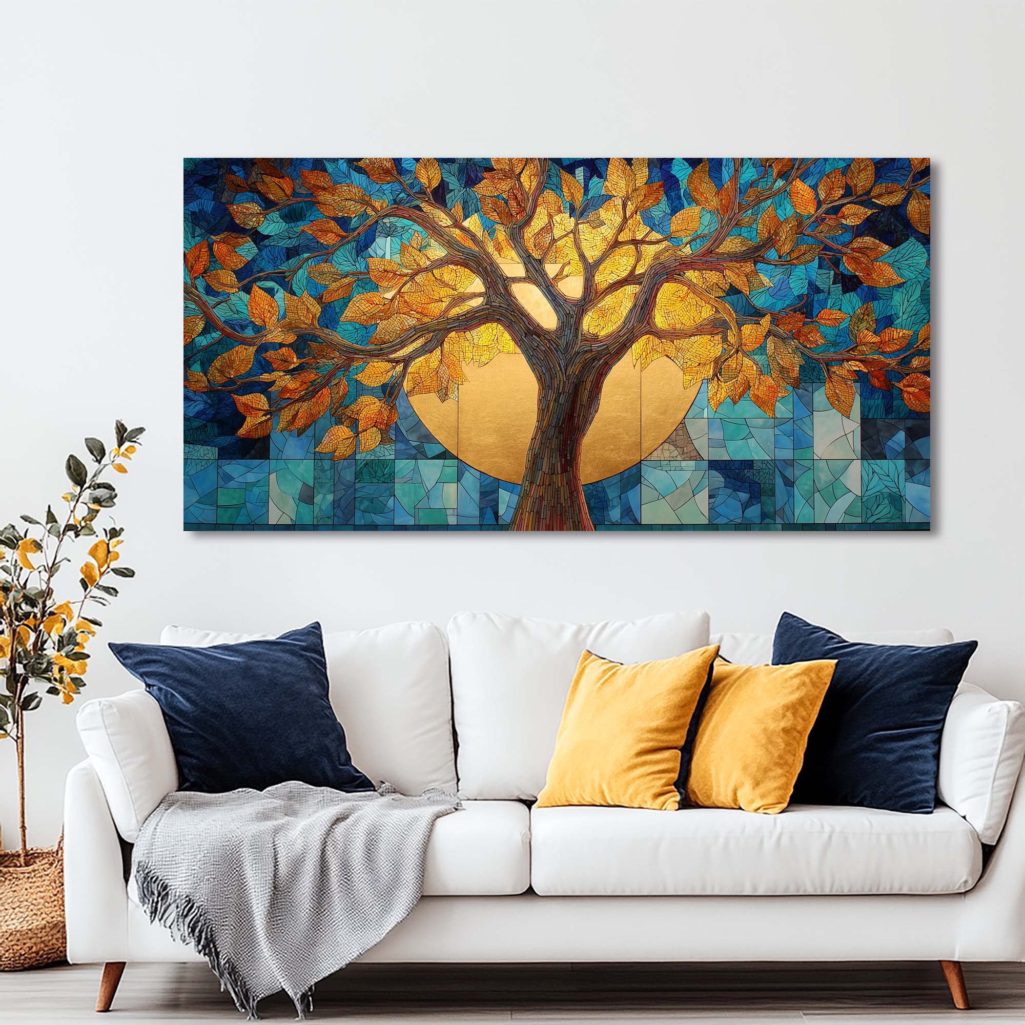 Green Traditional Nature Wall Art Canvas Painting Prints Artwor Office Bedroom Living Room Decor