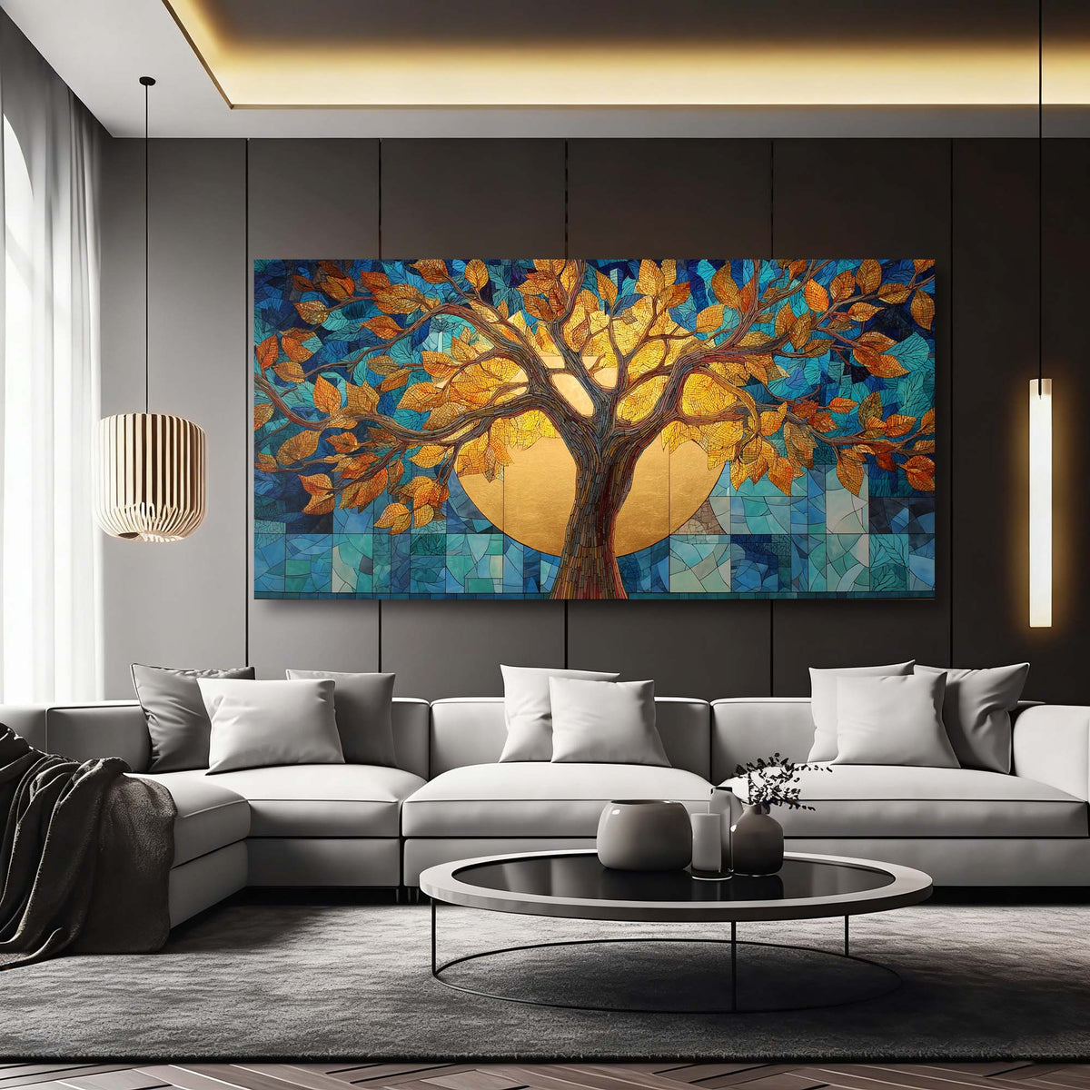 Green Traditional Nature Wall Art Canvas Painting Prints Artwor Office Bedroom Living Room Decor