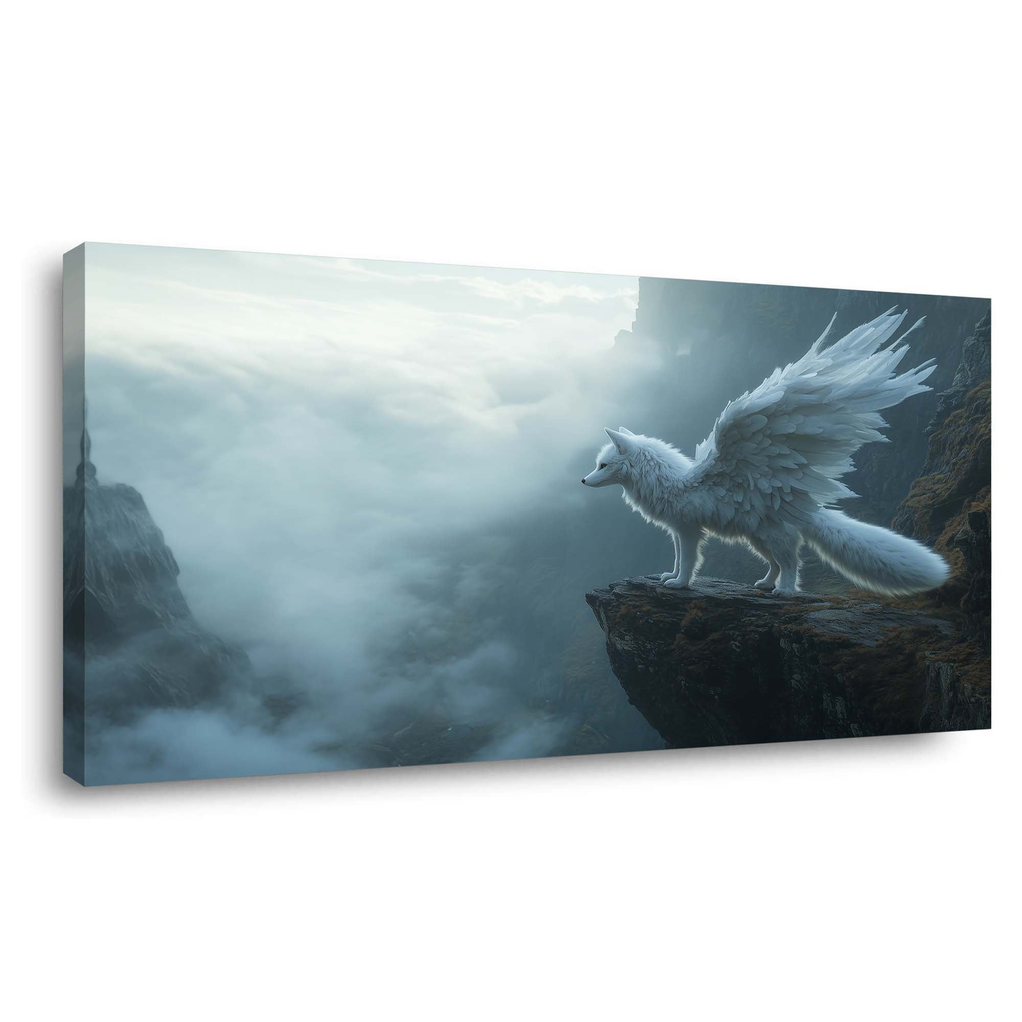 White Fantasy Nature Canvas Wall Art for Living Room Prints Artwork Bedroom Office Decor