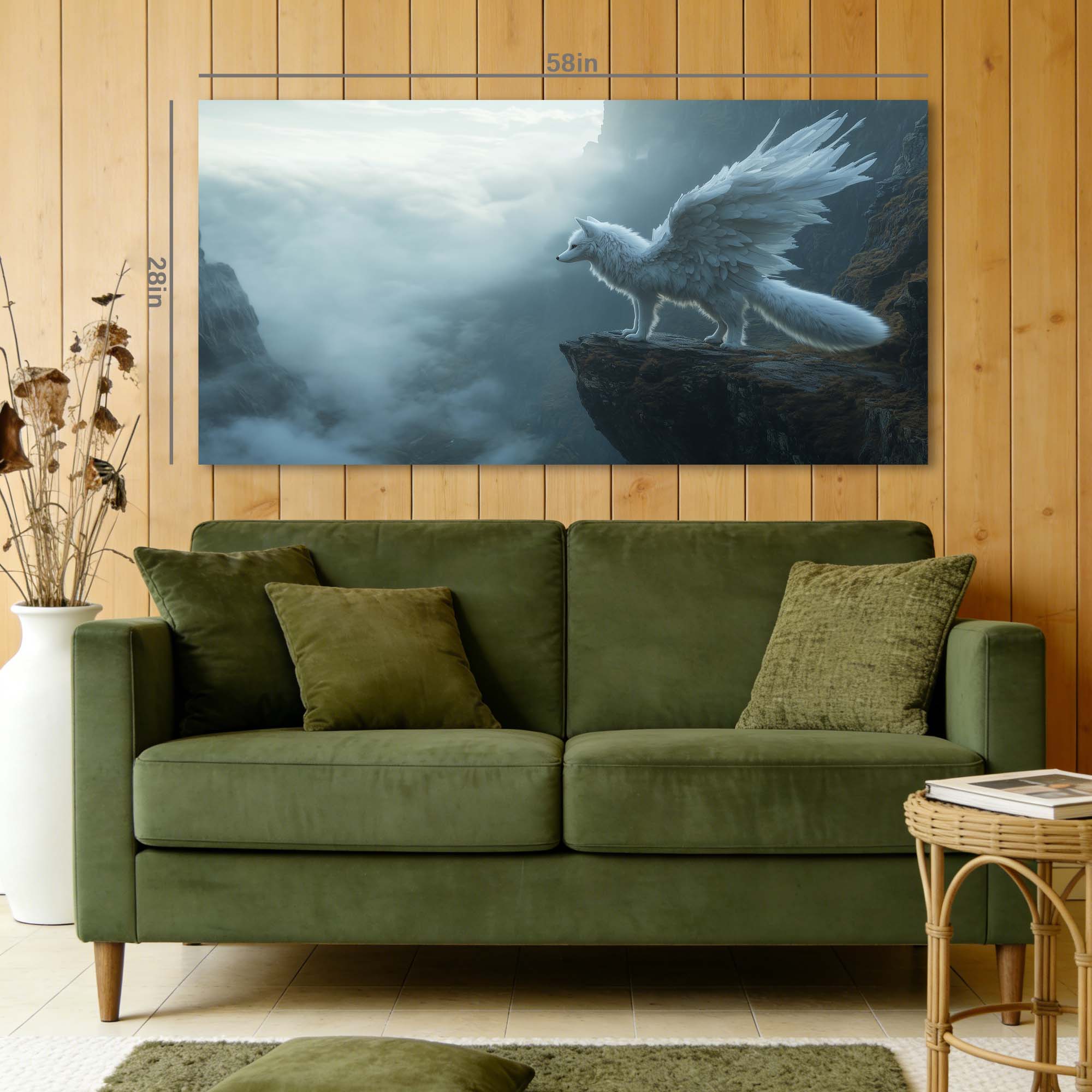 White Fantasy Nature Canvas Wall Art for Living Room Prints Artwork Bedroom Office Decor