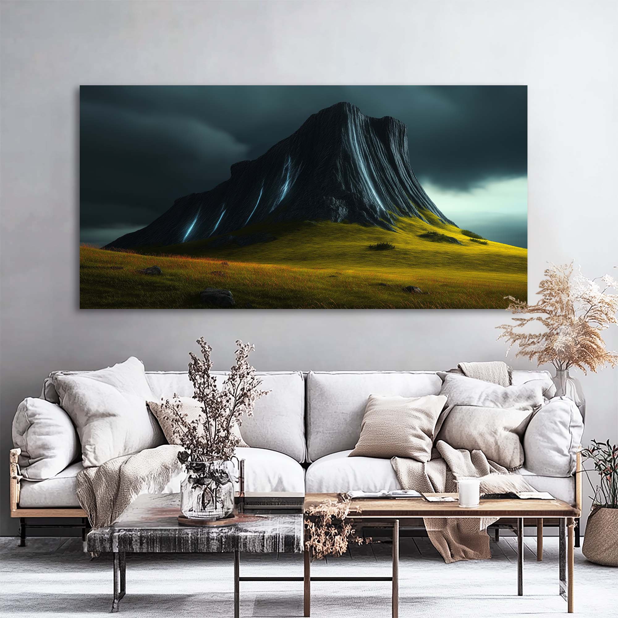 Gold Horror Wall Art Paintings Print Canvas Painting Prints Modern Artwork Office Living Room Over the Couch Bedroom Decor