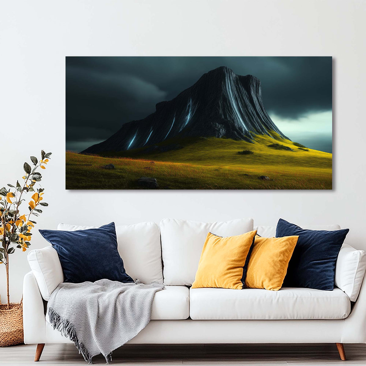 Gold Horror Wall Art Paintings Print Canvas Painting Prints Modern Artwork Office Living Room Over the Couch Bedroom Decor