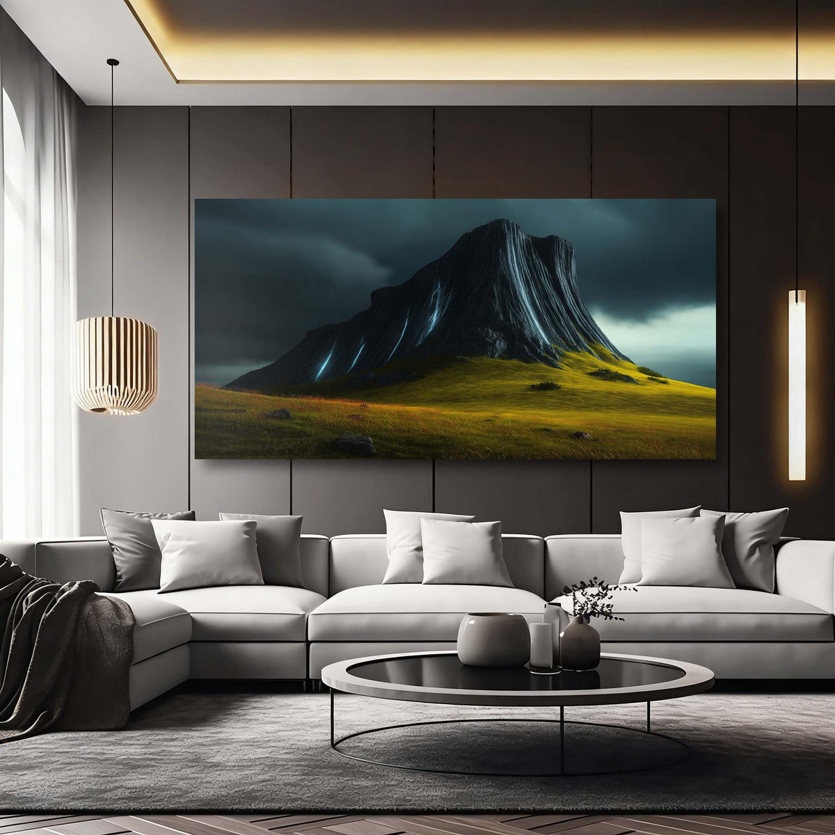Gold Horror Wall Art Paintings Print Canvas Painting Prints Modern Artwork Office Living Room Over the Couch Bedroom Decor