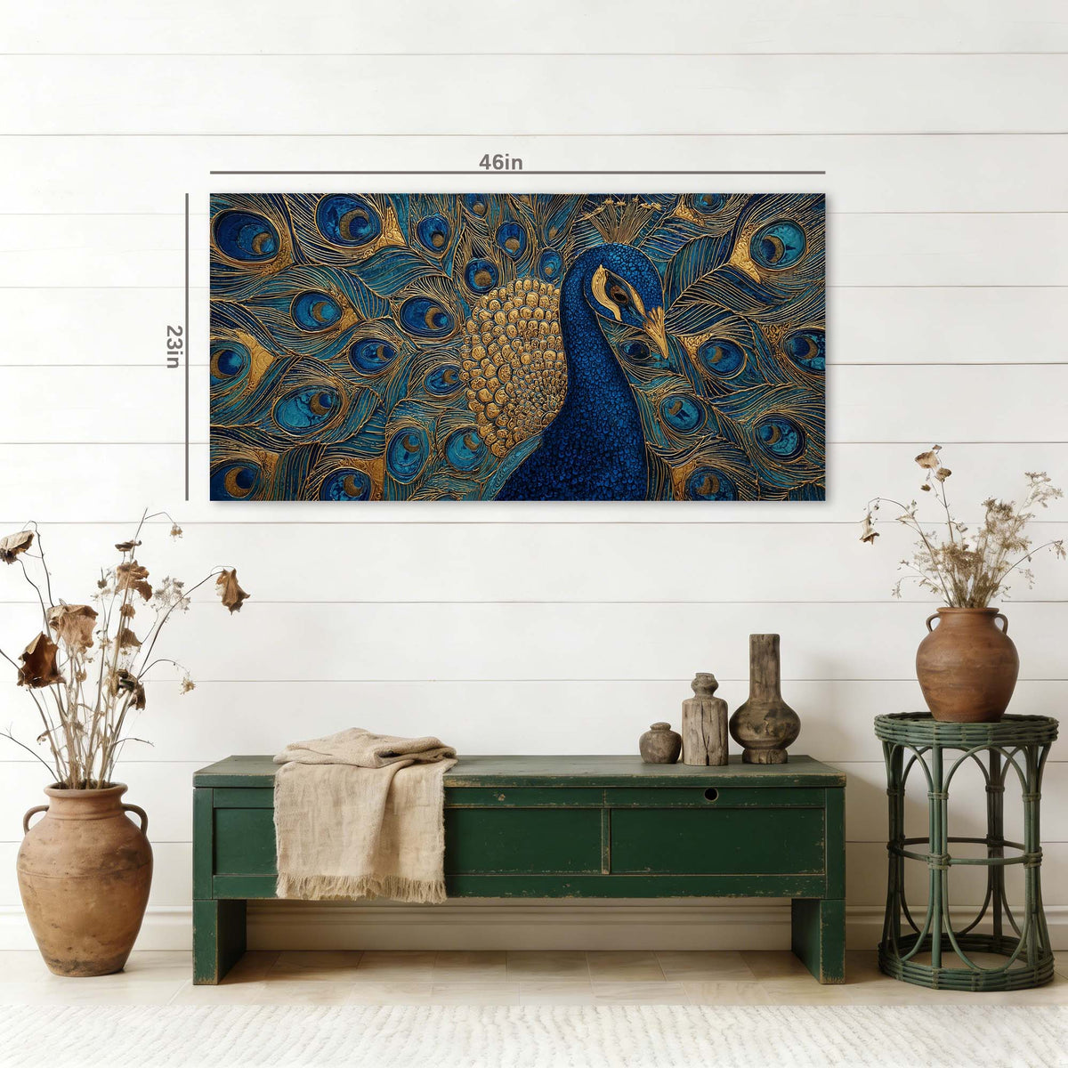 Blue Fairytale Wall Art for Living Room Canvas Painting Prints Art Deco Artwork Office Bedroom Decor