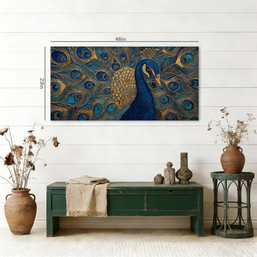 Blue Fairytale Wall Art for Living Room Canvas Painting Prints Art Deco Artwork Office Bedroom Decor