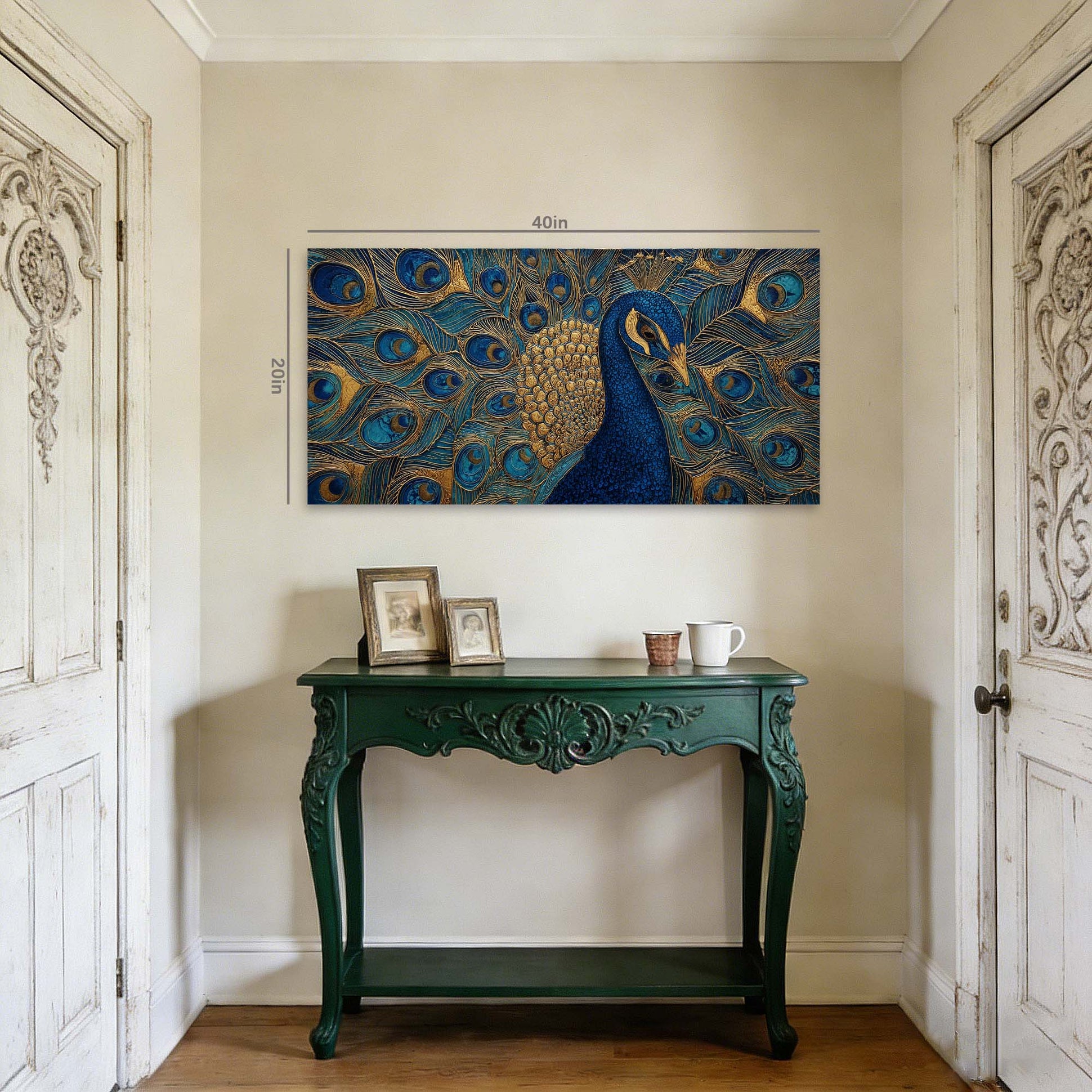 Blue Fairytale Wall Art for Living Room Canvas Painting Prints Art Deco Artwork Office Bedroom Decor