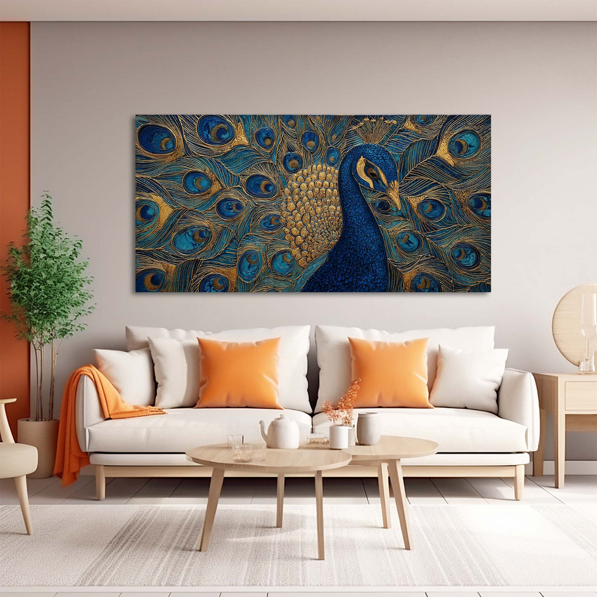 Blue Fairytale Wall Art for Living Room Canvas Painting Prints Art Deco Artwork Office Bedroom Decor