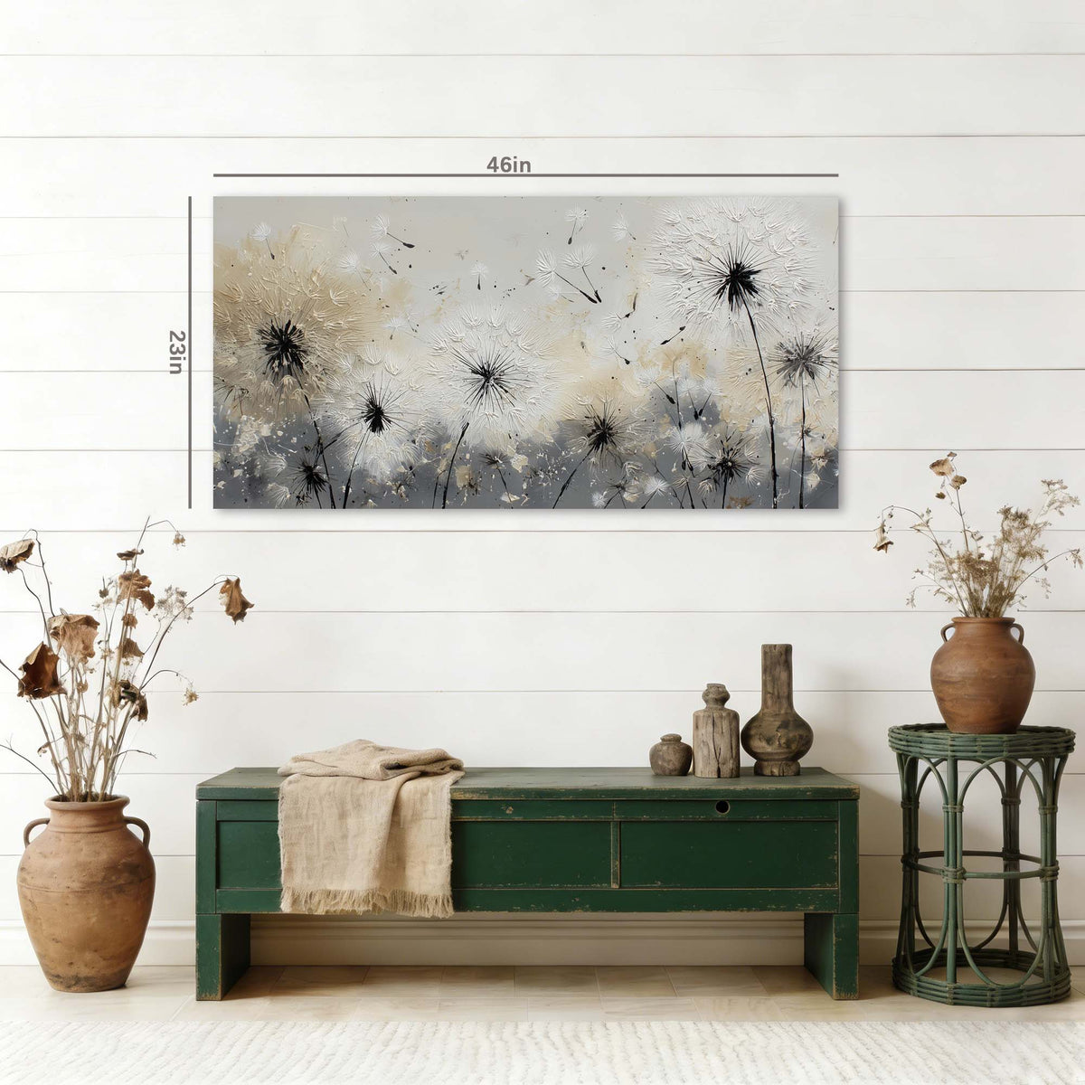Black Abstract Nature Canvas Wall Art for Living Room Prints Artwork Bedroom Office Decor