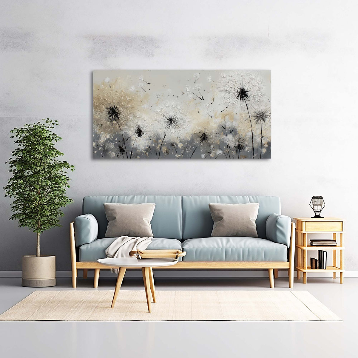 Black Abstract Nature Canvas Wall Art for Living Room Prints Artwork Bedroom Office Decor