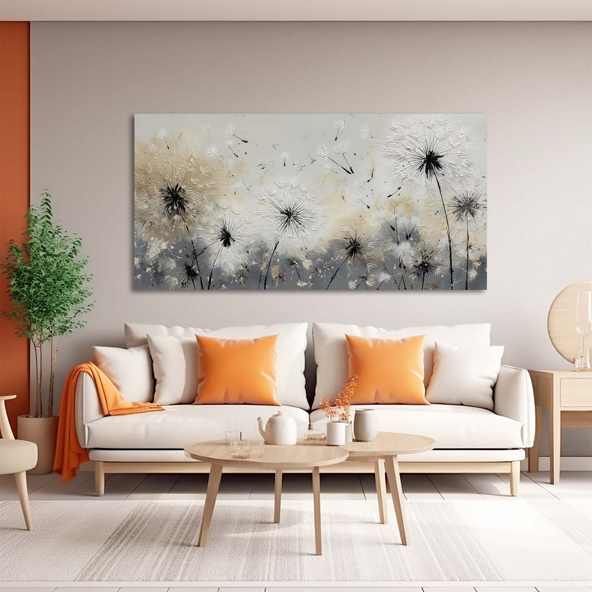 Black Abstract Nature Canvas Wall Art for Living Room Prints Artwork Bedroom Office Decor