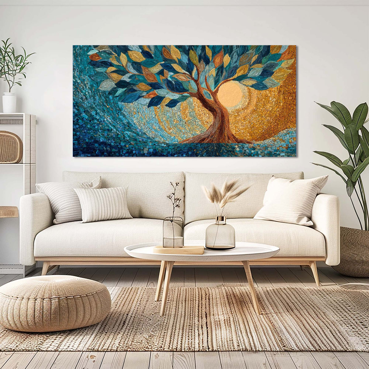 Navy Blue Mysterious Horror Wall Art Art Deco Painting Prints Canvas Artwork Living Room Family Bedroom Office Decor
