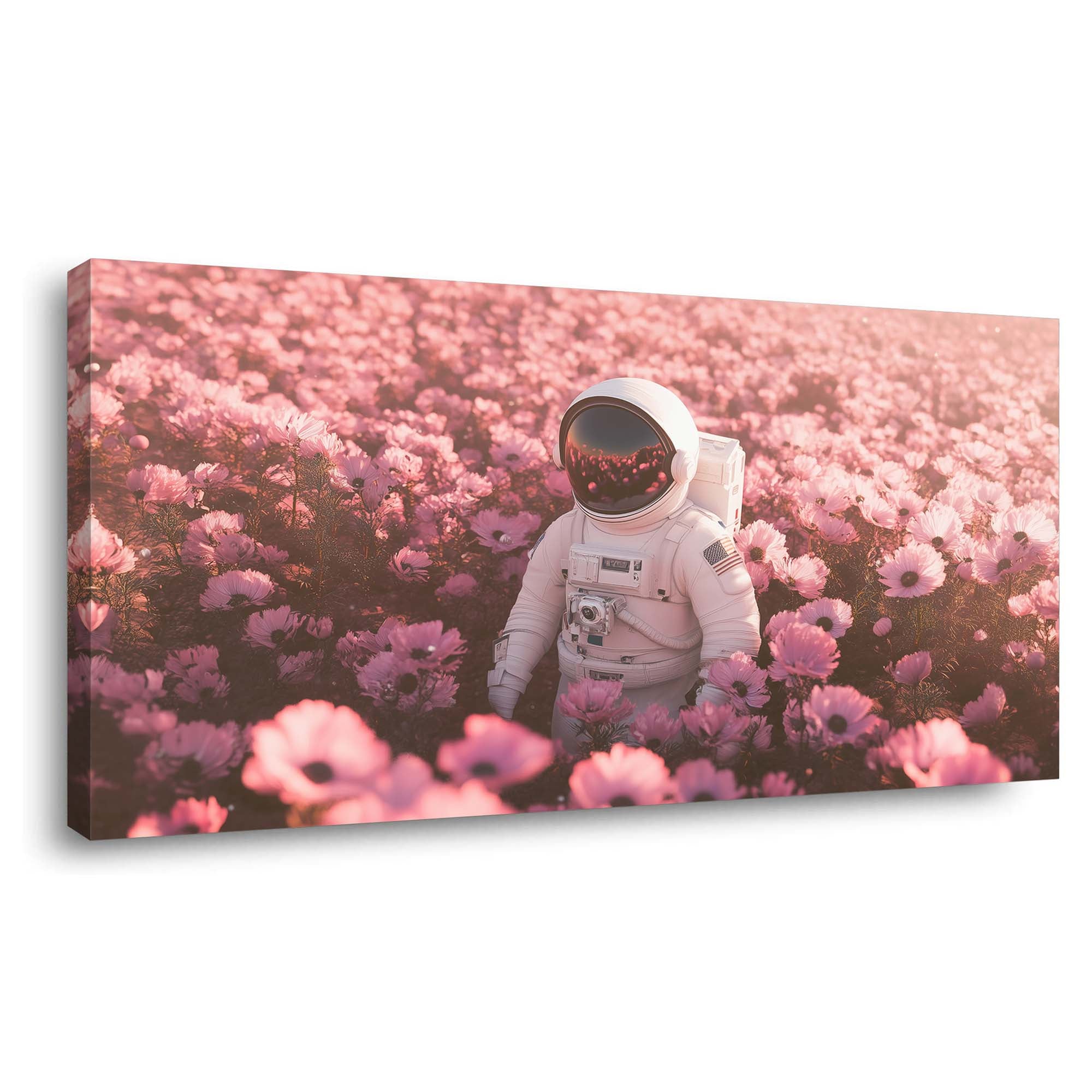 Khaki Mysterious Floral Wall Art for Living Room Canvas Painting Prints Artwork Family Bedroom Office Decor