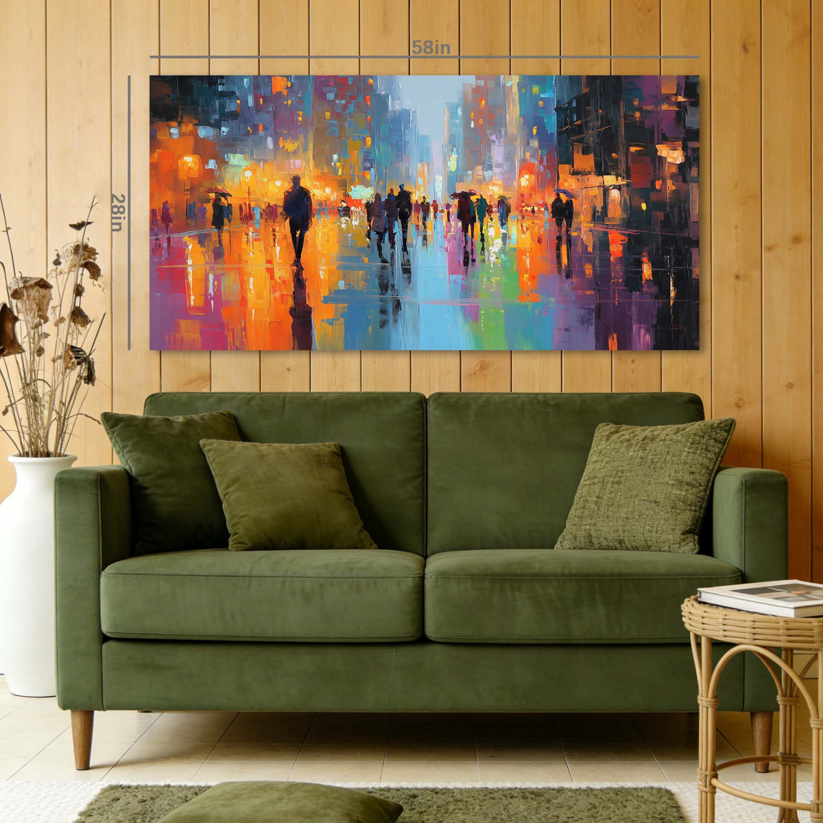 Orange Urban Maps Wall Art Modern Canvas Painting Prints Artwork Office Hallway Bedroom Living Room Decor