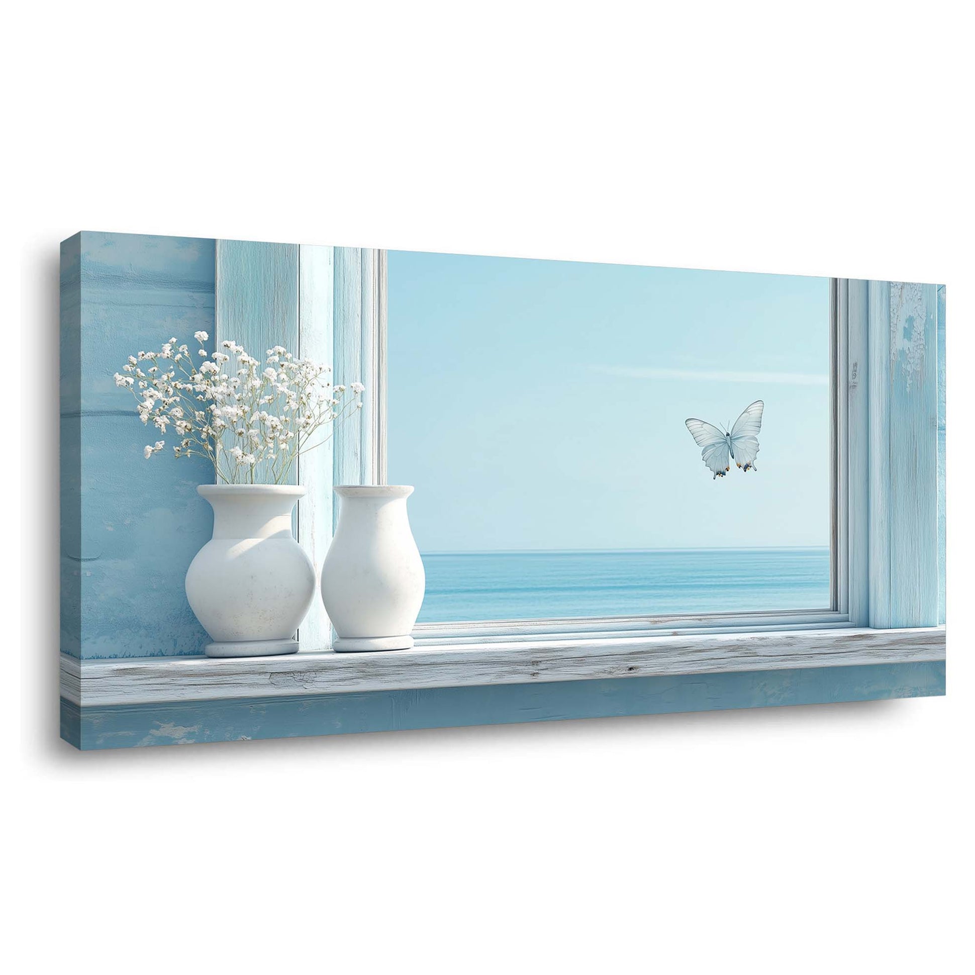 Blue Wildlife Nature Wall Art Canvas Painting Prints Artwor Office Bedroom Living Room Decor