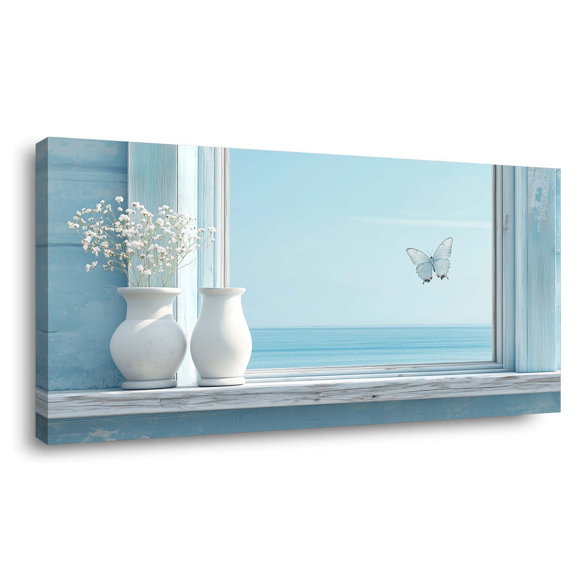 Blue Wildlife Nature Wall Art Canvas Painting Prints Artwor Office Bedroom Living Room Decor