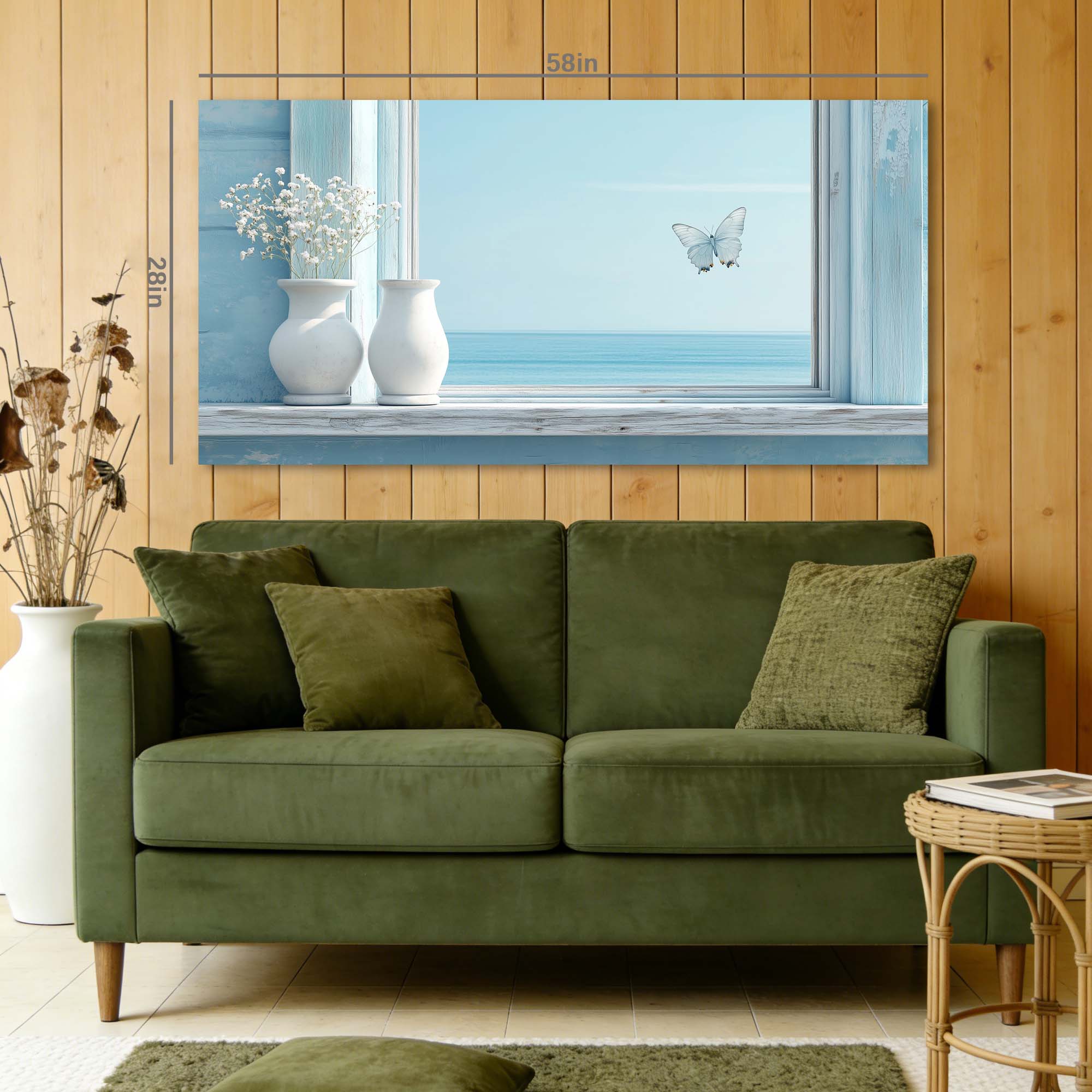 Blue Wildlife Nature Wall Art Canvas Painting Prints Artwor Office Bedroom Living Room Decor