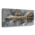 White Mysterious Abstract Wall Art Modern Canvas Painting Prints Artwork Office Hallway Bedroom Living Room Decor