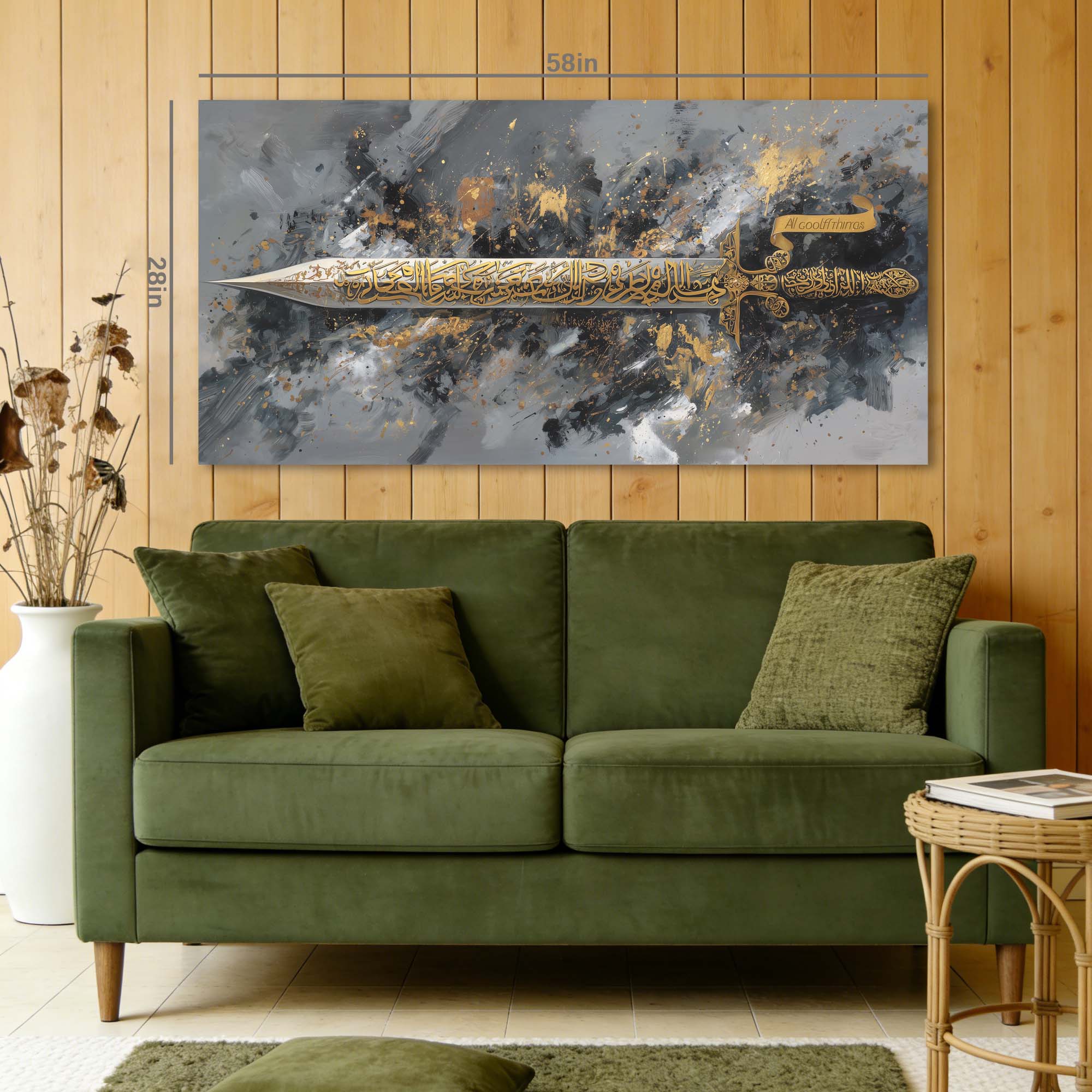 White Mysterious Abstract Wall Art Modern Canvas Painting Prints Artwork Office Hallway Bedroom Living Room Decor