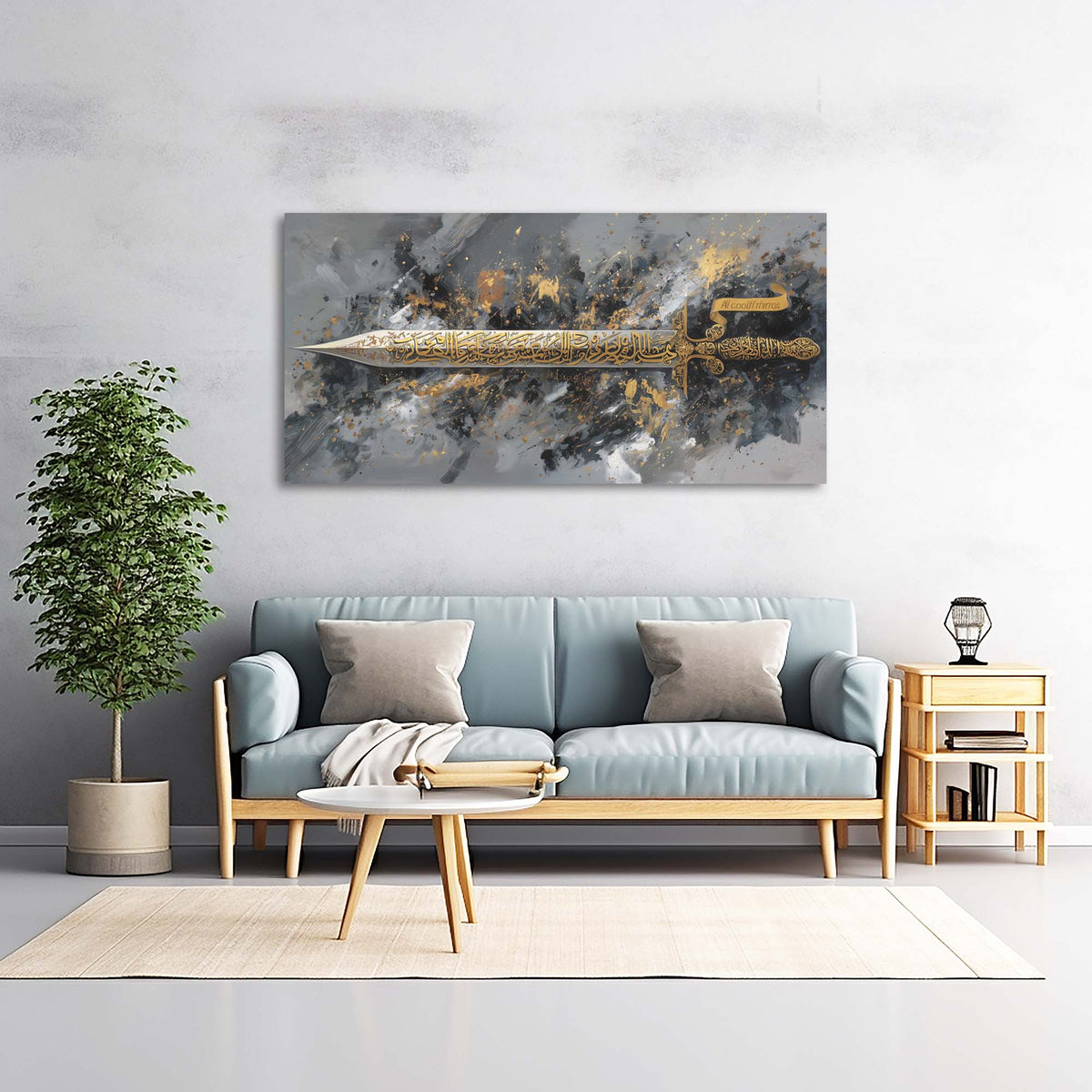 White Mysterious Abstract Wall Art Modern Canvas Painting Prints Artwork Office Hallway Bedroom Living Room Decor