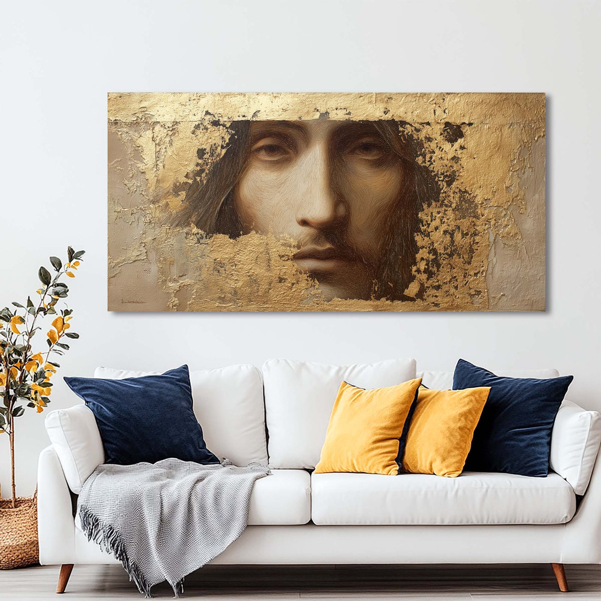 Brown Mysterious Horror Wall Art for Living Room Canvas Painting Prints Artwork Family Bedroom Office Decor