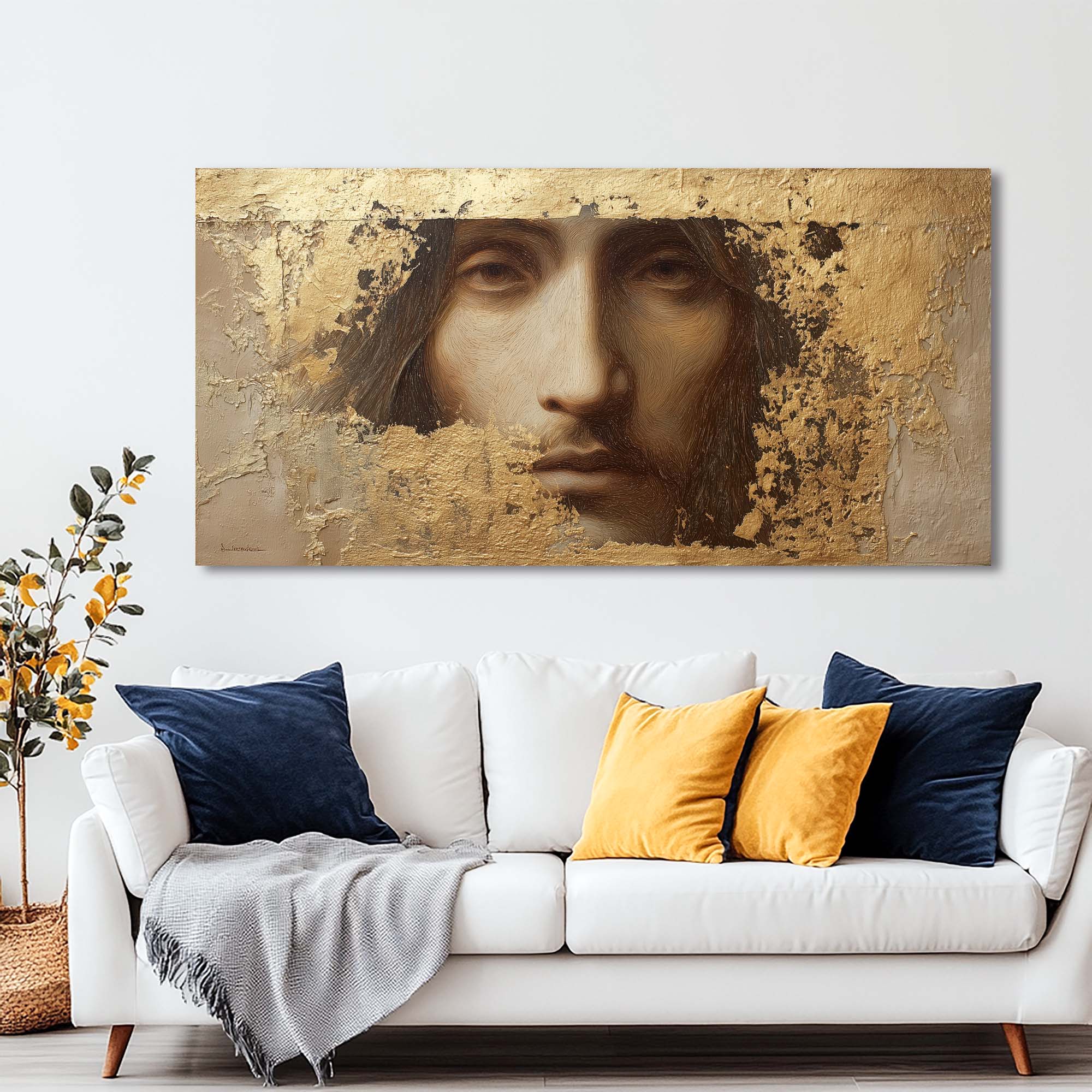 Brown Mysterious Horror Wall Art for Living Room Canvas Painting Prints Artwork Family Bedroom Office Decor